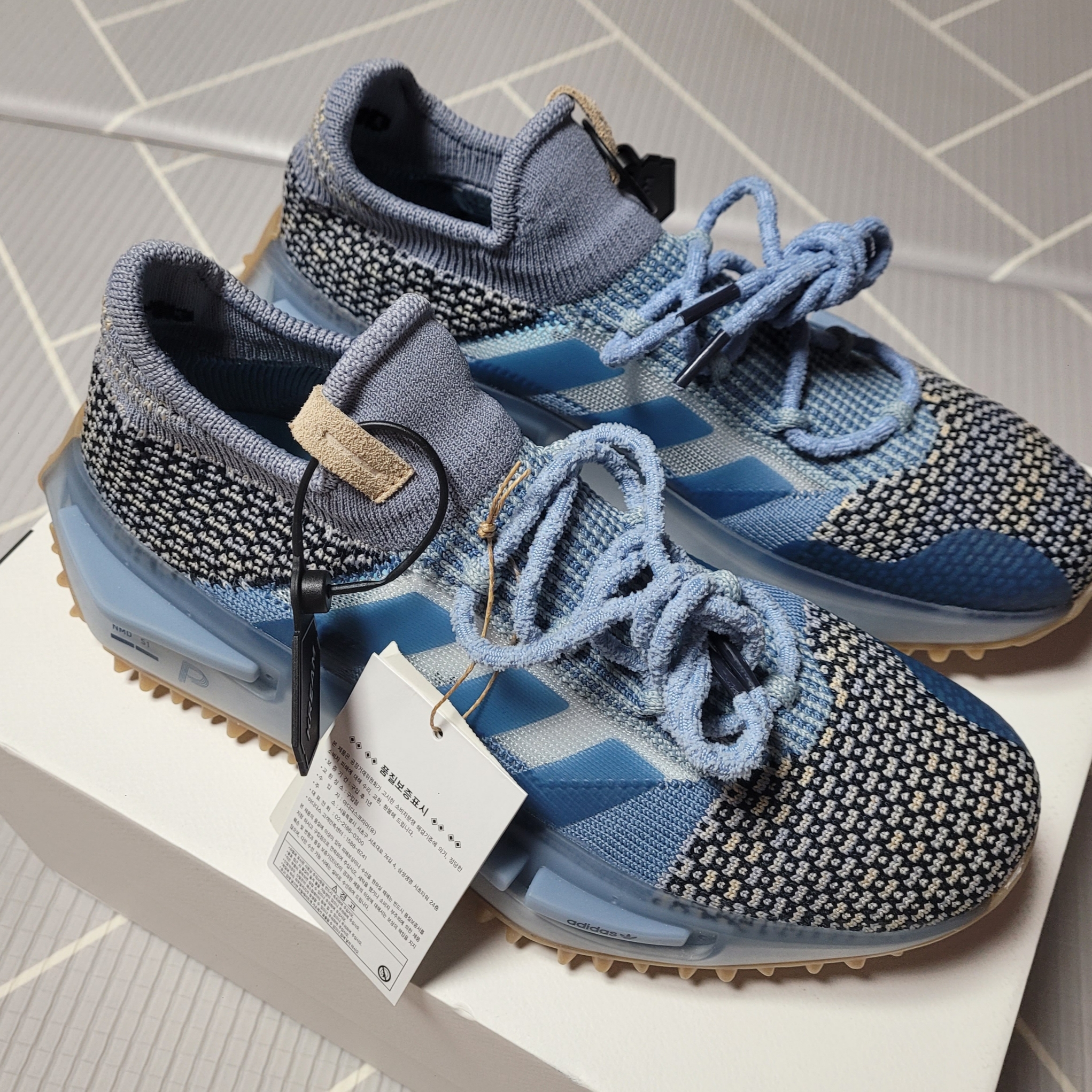Adidas x Philllllthy NMD S1 Ambient Sky Crew Navy 착용 스타일