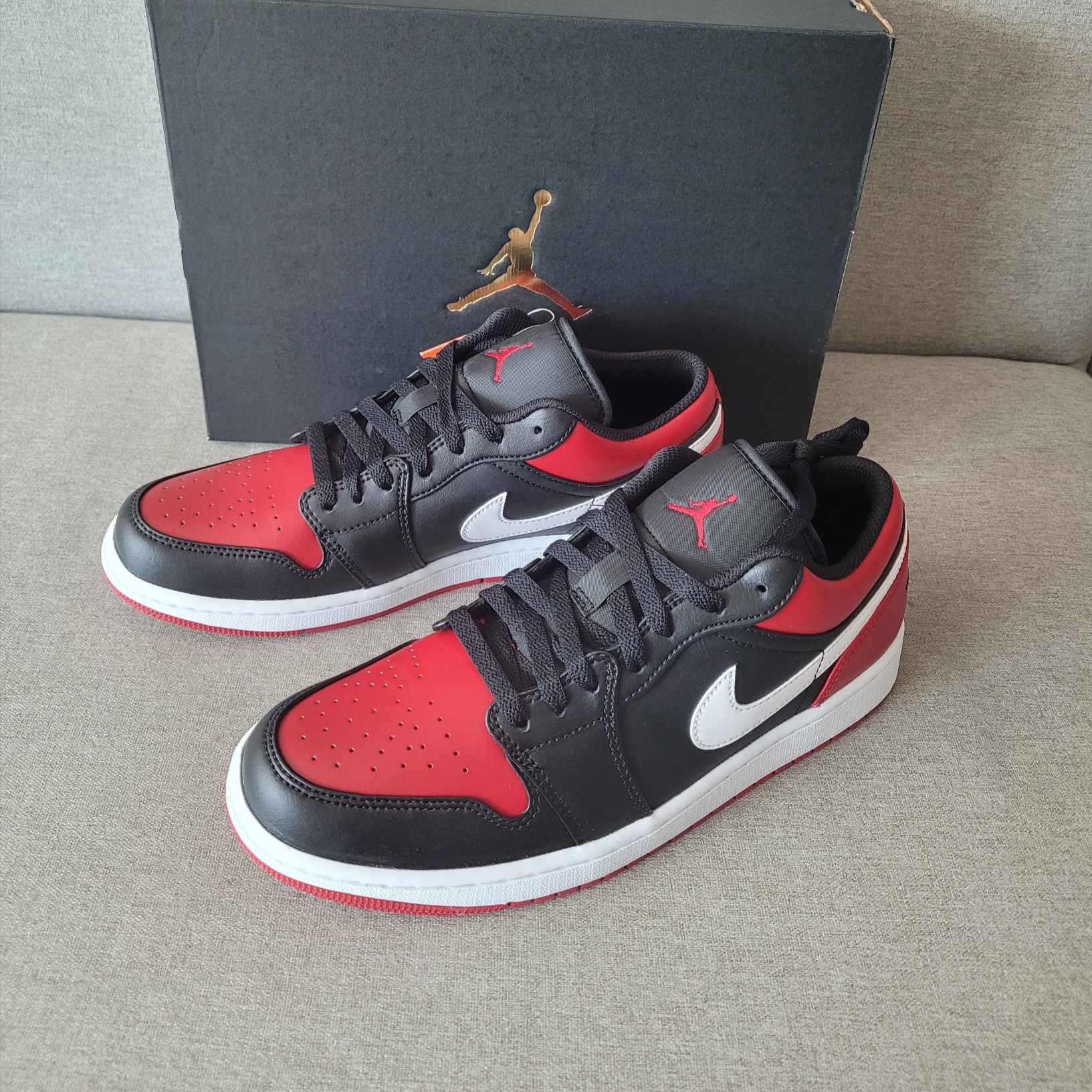 Jordan 1 Low Alternate Bred Toe 착용 스타일