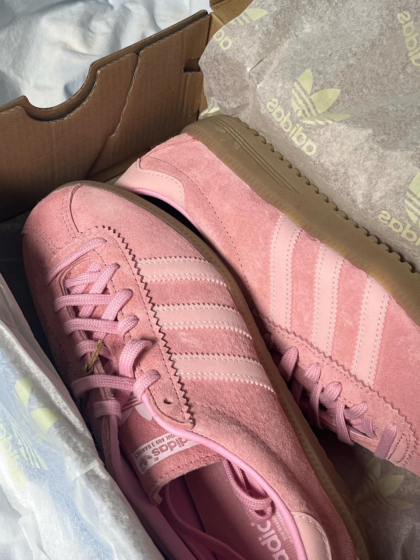Adidas Bermuda Glow Pink 착용 스타일 - 2