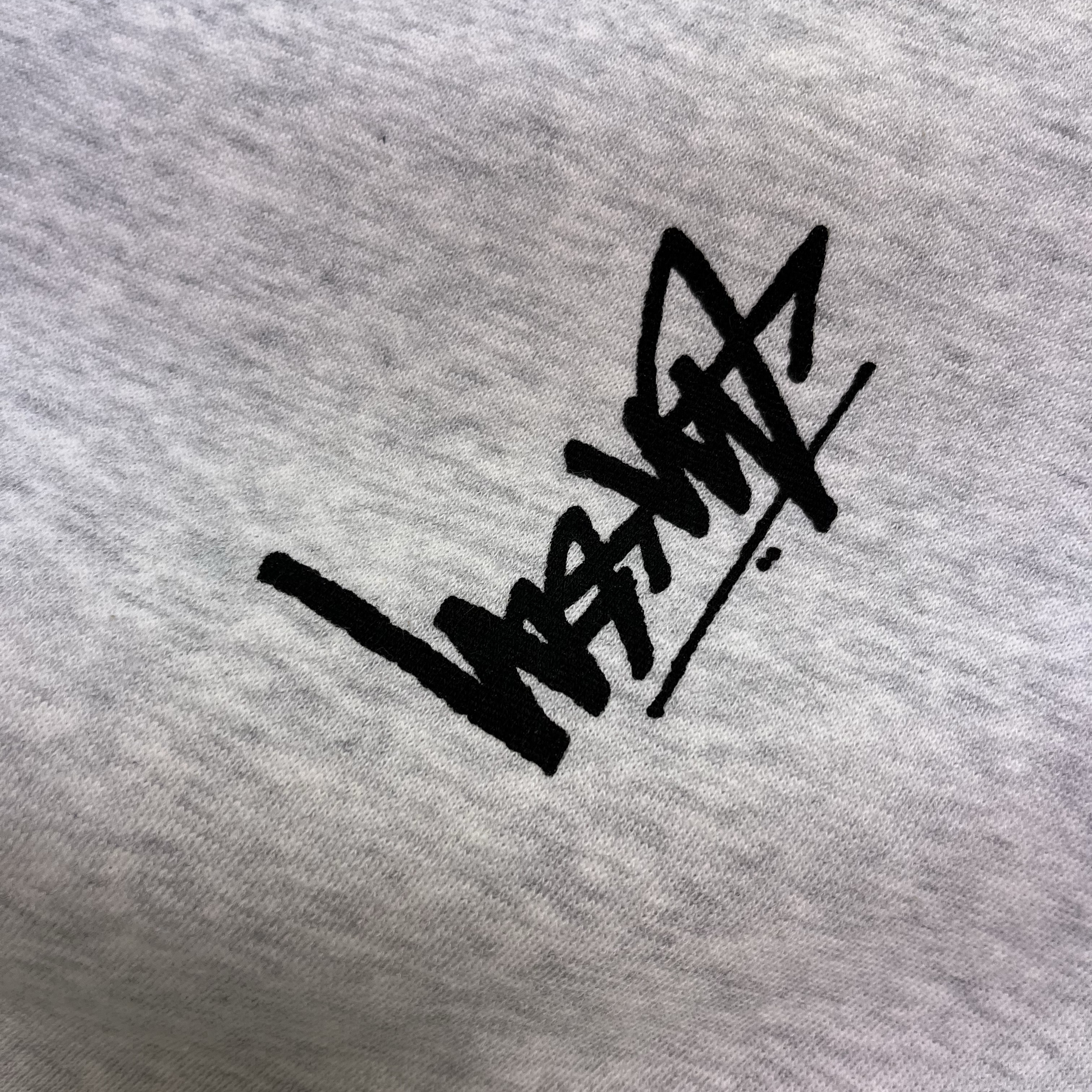 Stussy 8 Ball Fade Hoodie Ash Heather 착용 스타일 - 3
