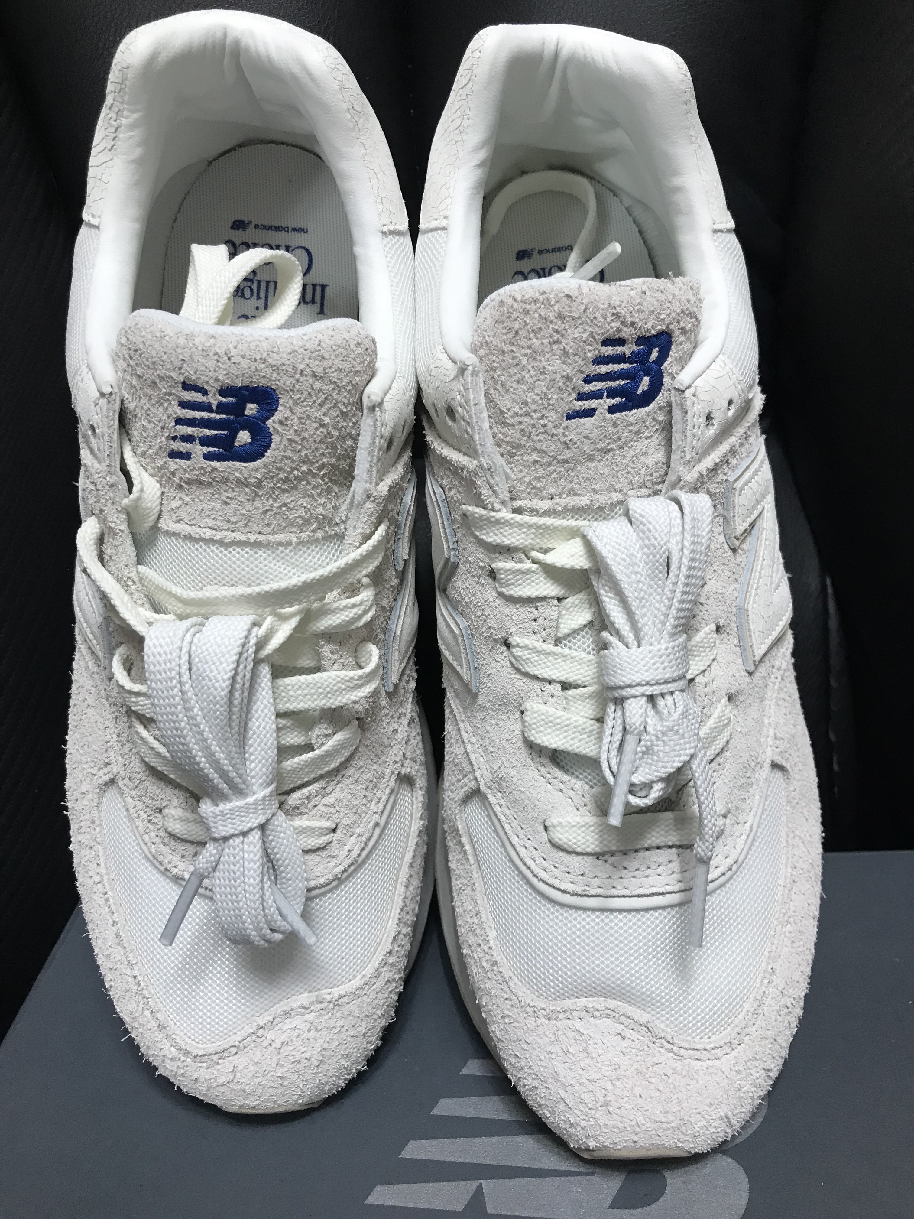 New Balance x Recto 574 Ash Cream Legacy 착용 스타일 - 1