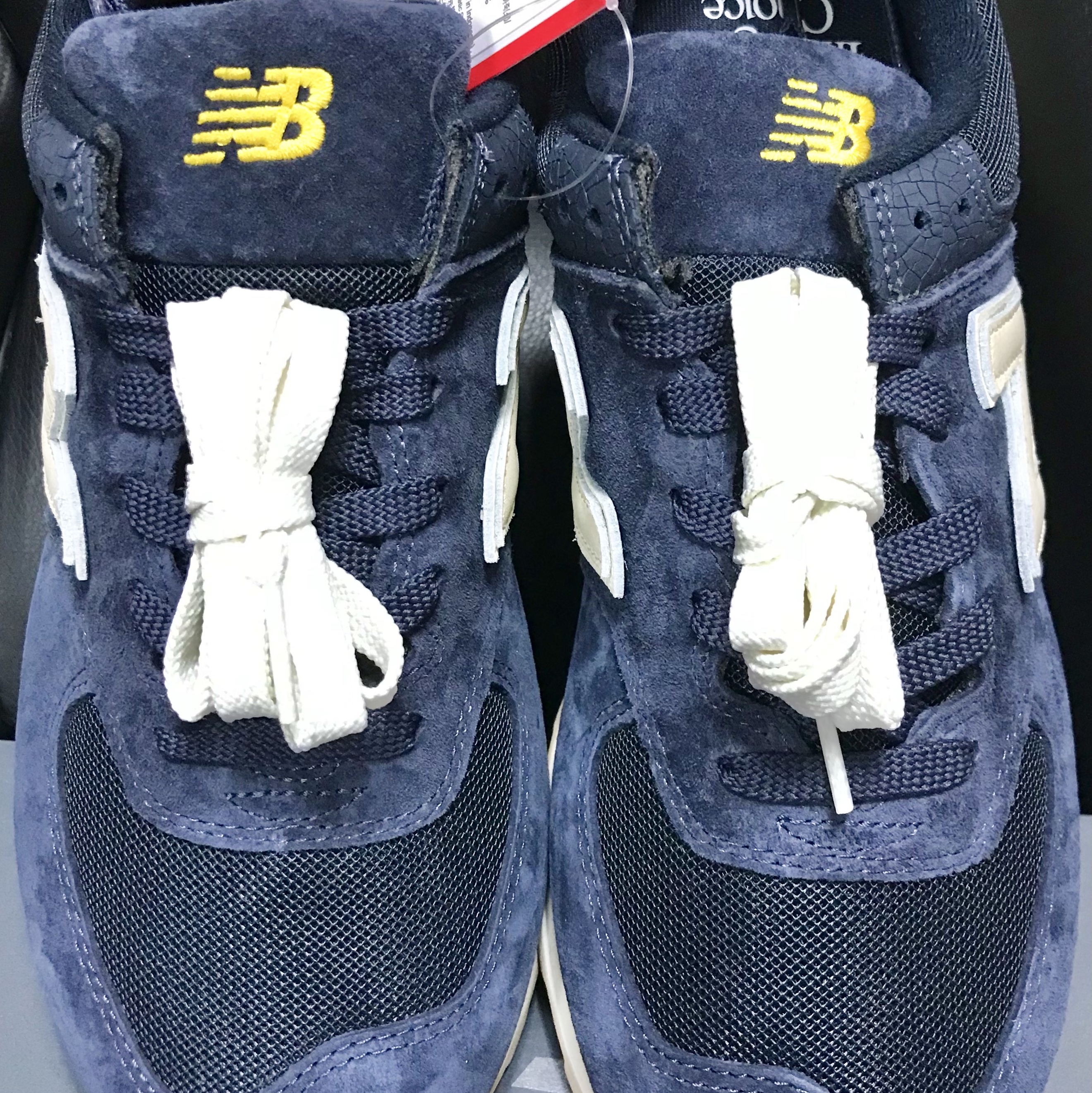 New Balance x Recto 574 Faded Navy Classic 착용 스타일 - 2