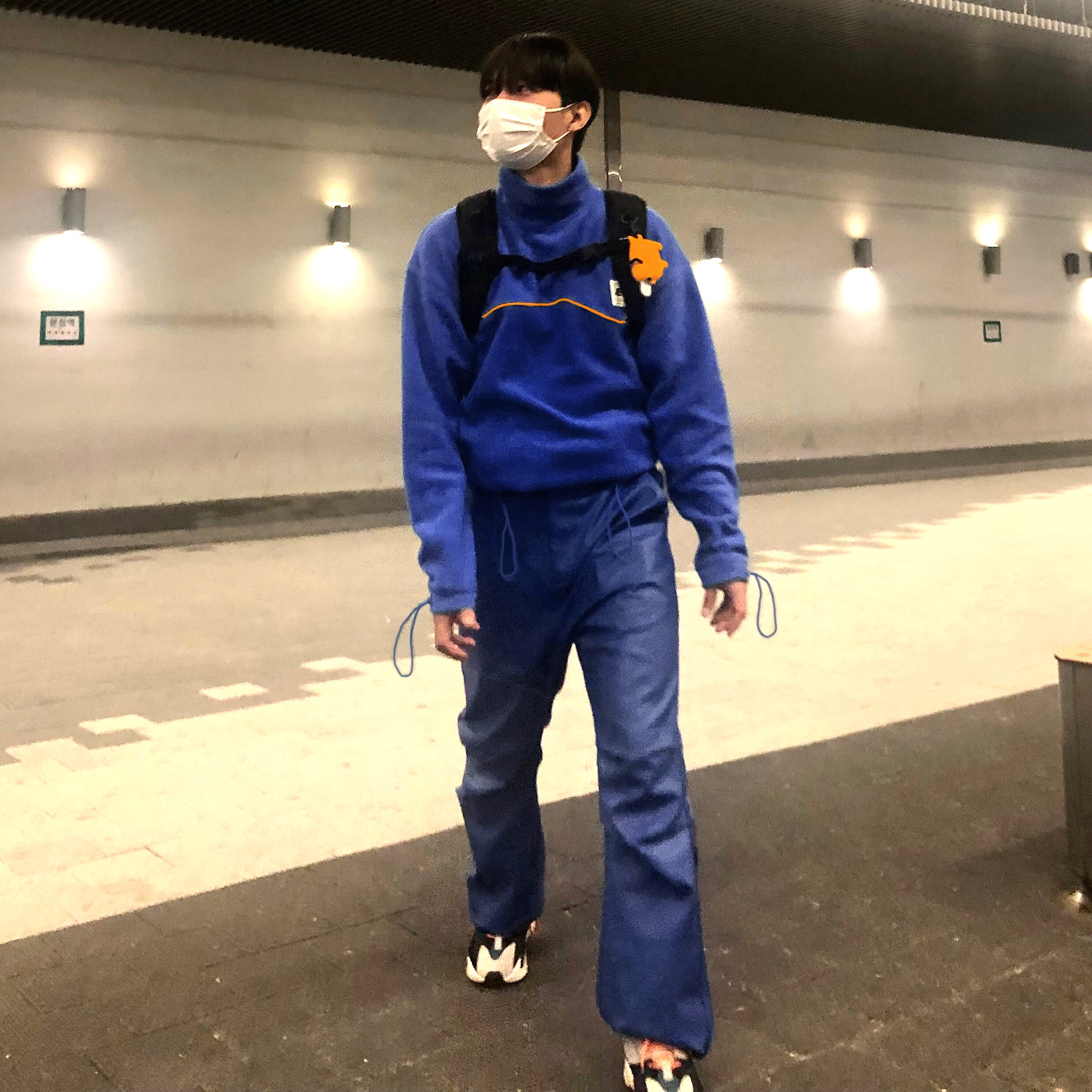 Casetify x Chainsaw Man Pochita Collectible AirPods Pro 1st/2nd Gen Case, Supreme Backpack Black - 18FW 착용 스타일 - 2