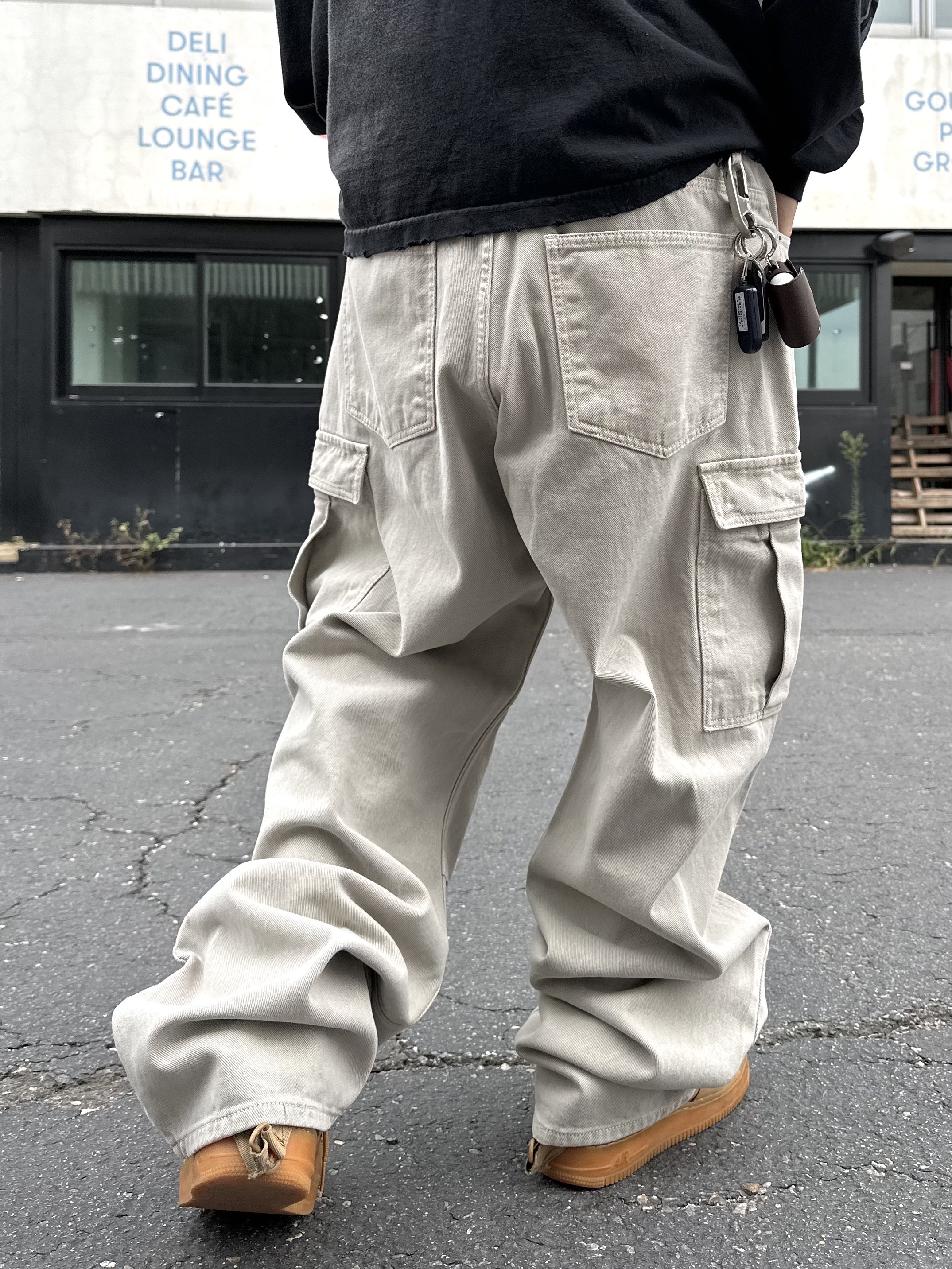 Nike Air Force 1 High '07 LV8 WB Flax 착용 스타일 - 3