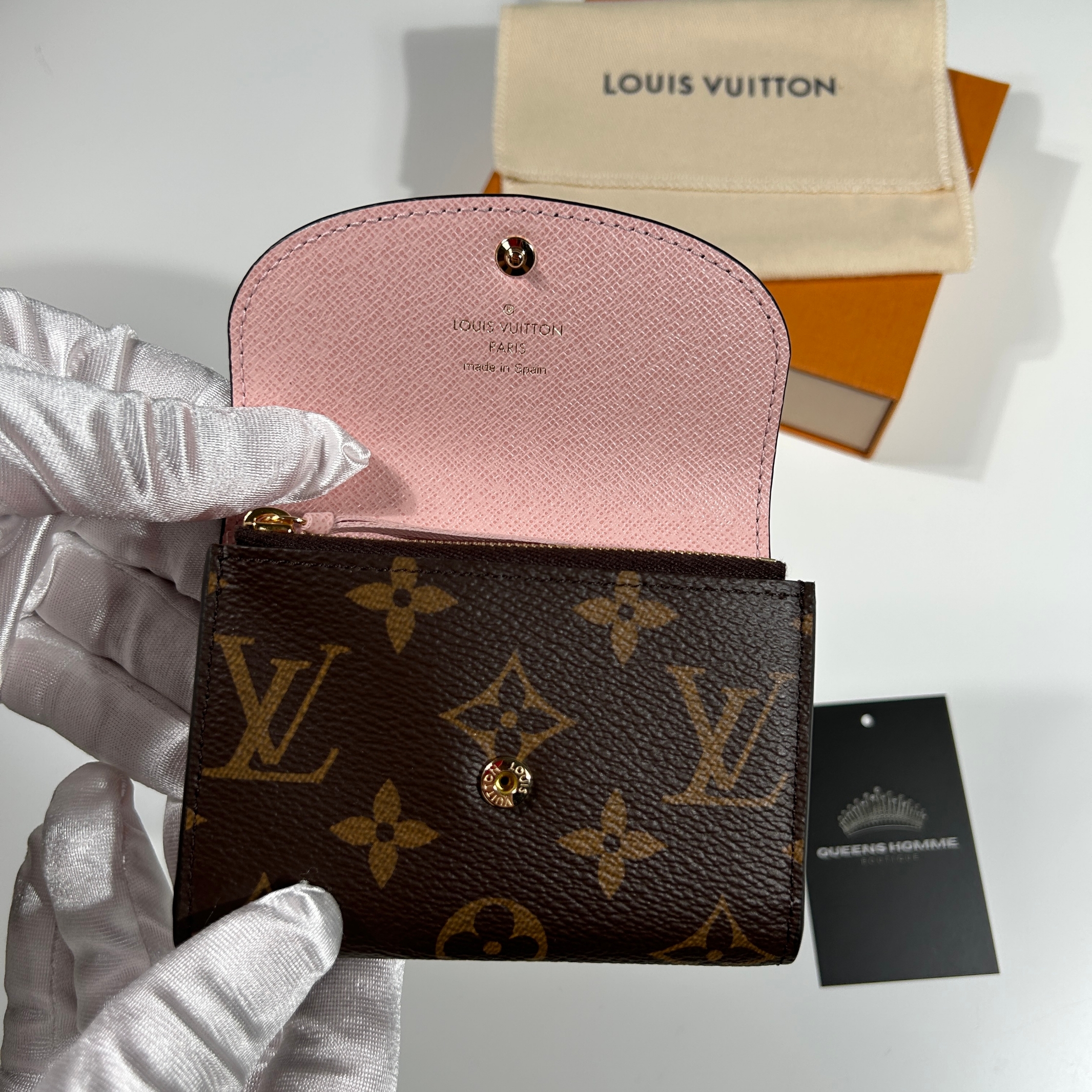 Louis Vuitton Rosalie Coin Purse Monogram Rose Ballerine 착용 스타일 - 2