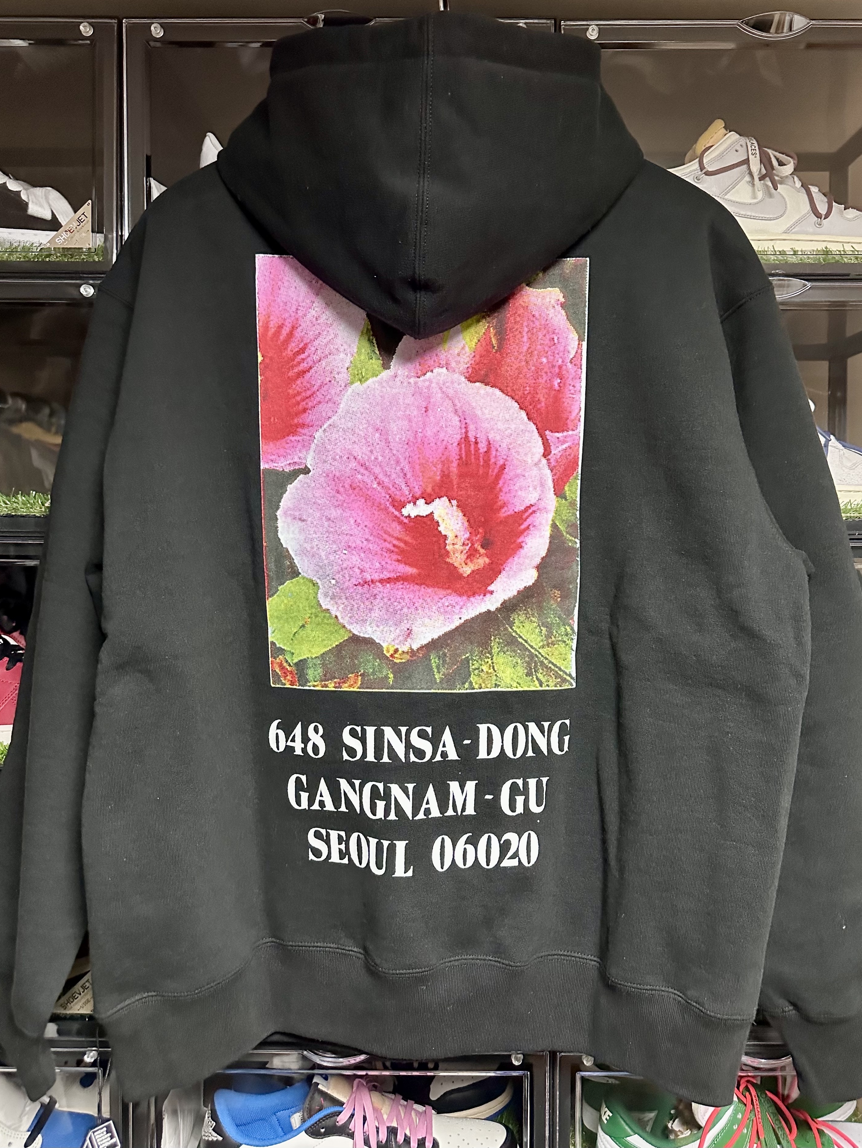 Supreme Seoul Box Logo Hooded Sweatshirt Black - 23FW 착용 스타일 - 2