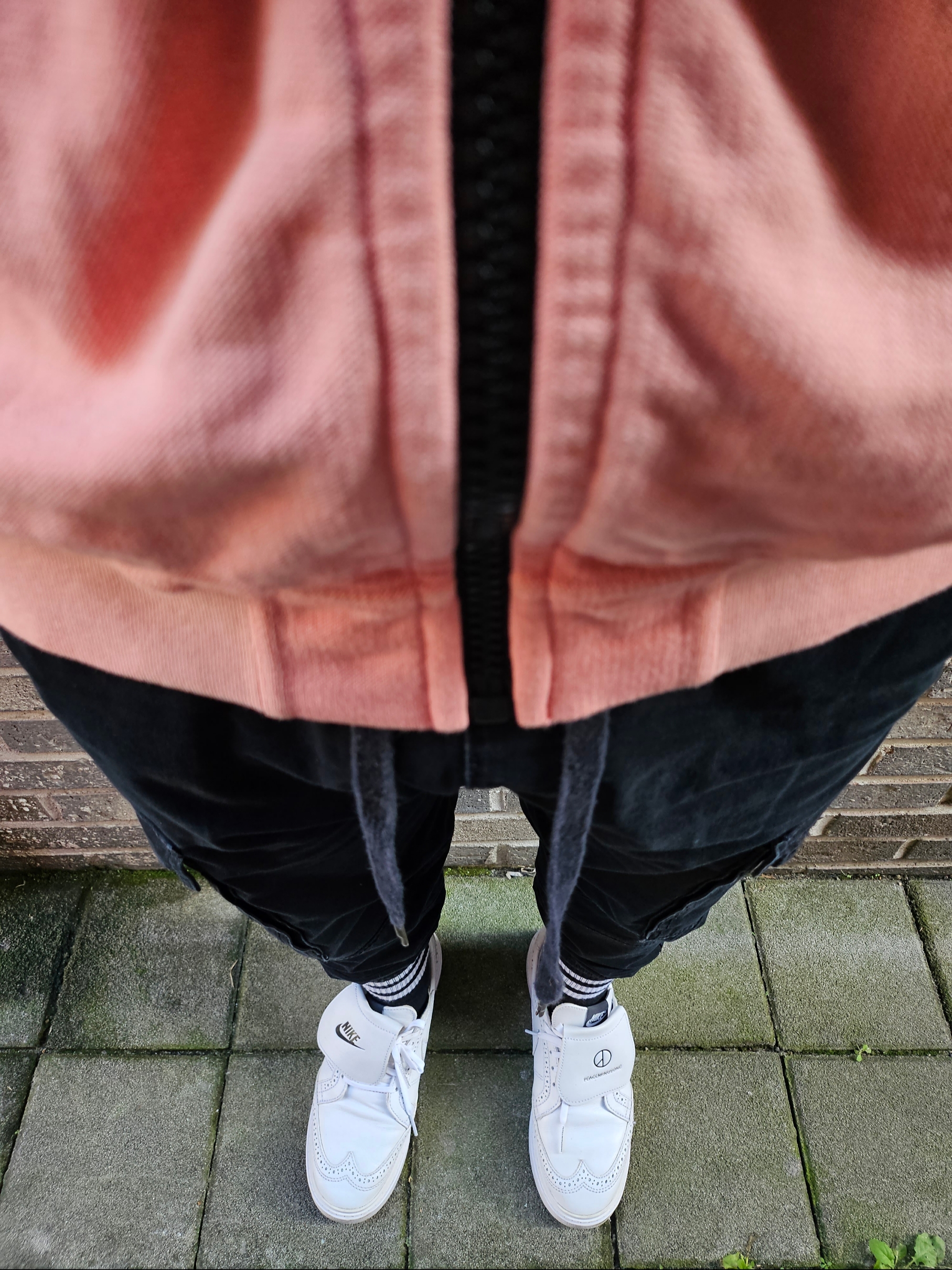 Nike x Peaceminusone Kwondo1 White 착용 스타일 - 3