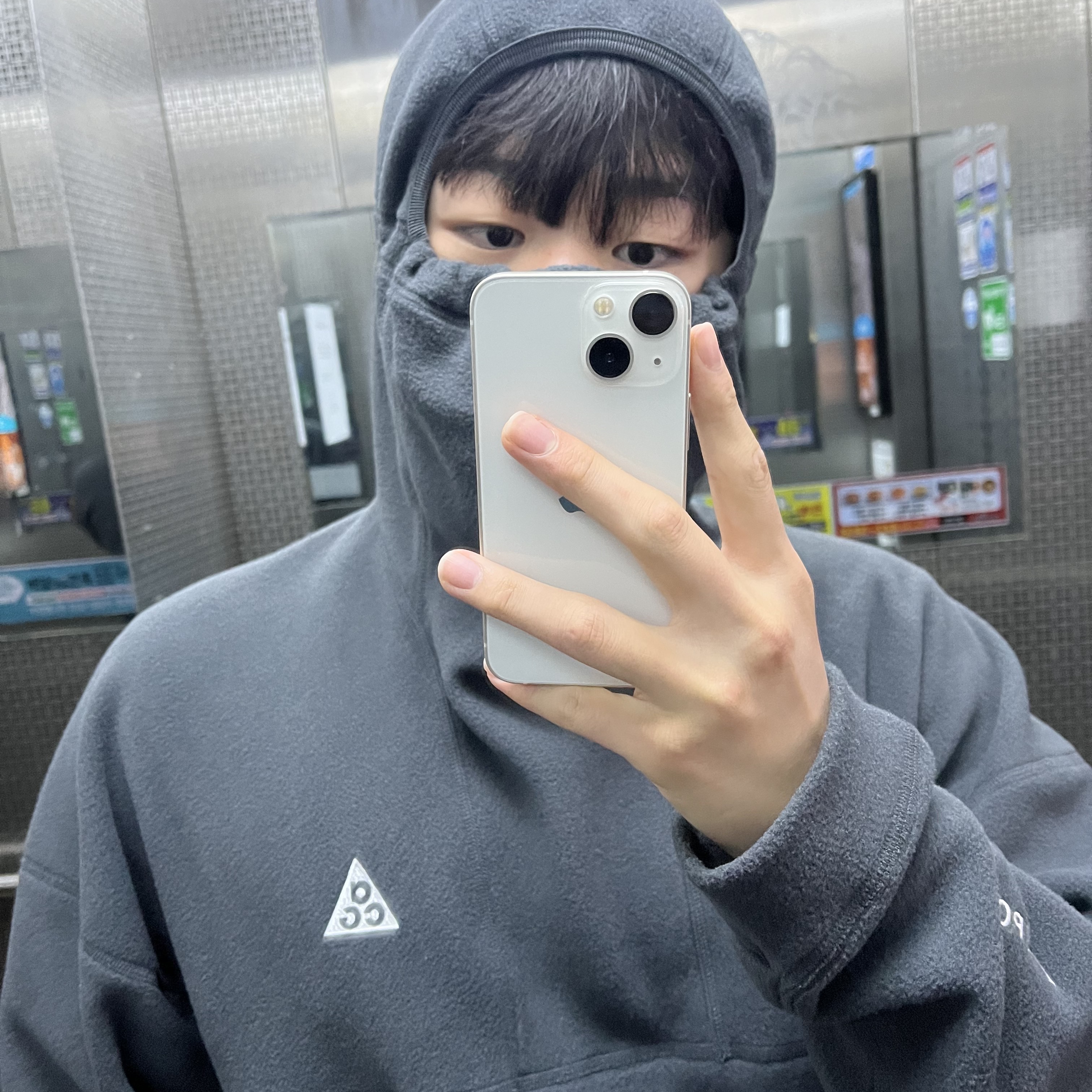 Nike ACG Polartec Wolf Tree Pullover Hoodie Anthracite - Asia 착용 스타일