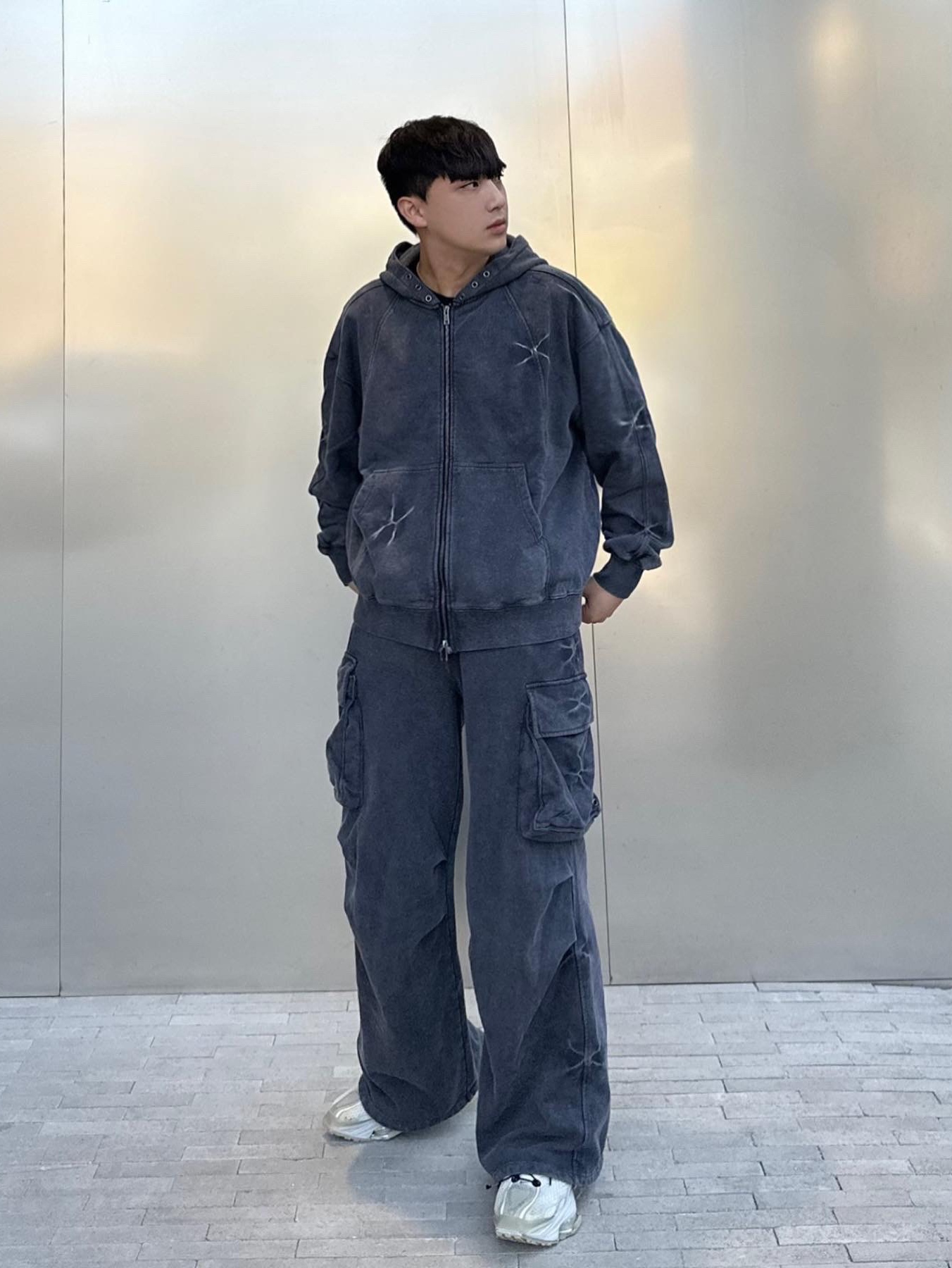 Nike x Matthew M Williams Zoom 004 Stone 착용 스타일 - 1