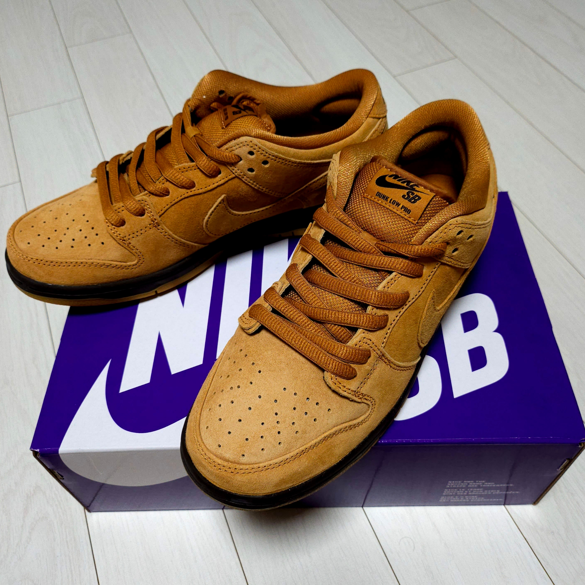Nike SB Dunk Low Pro Wheat 2023 착용 스타일 - 2
