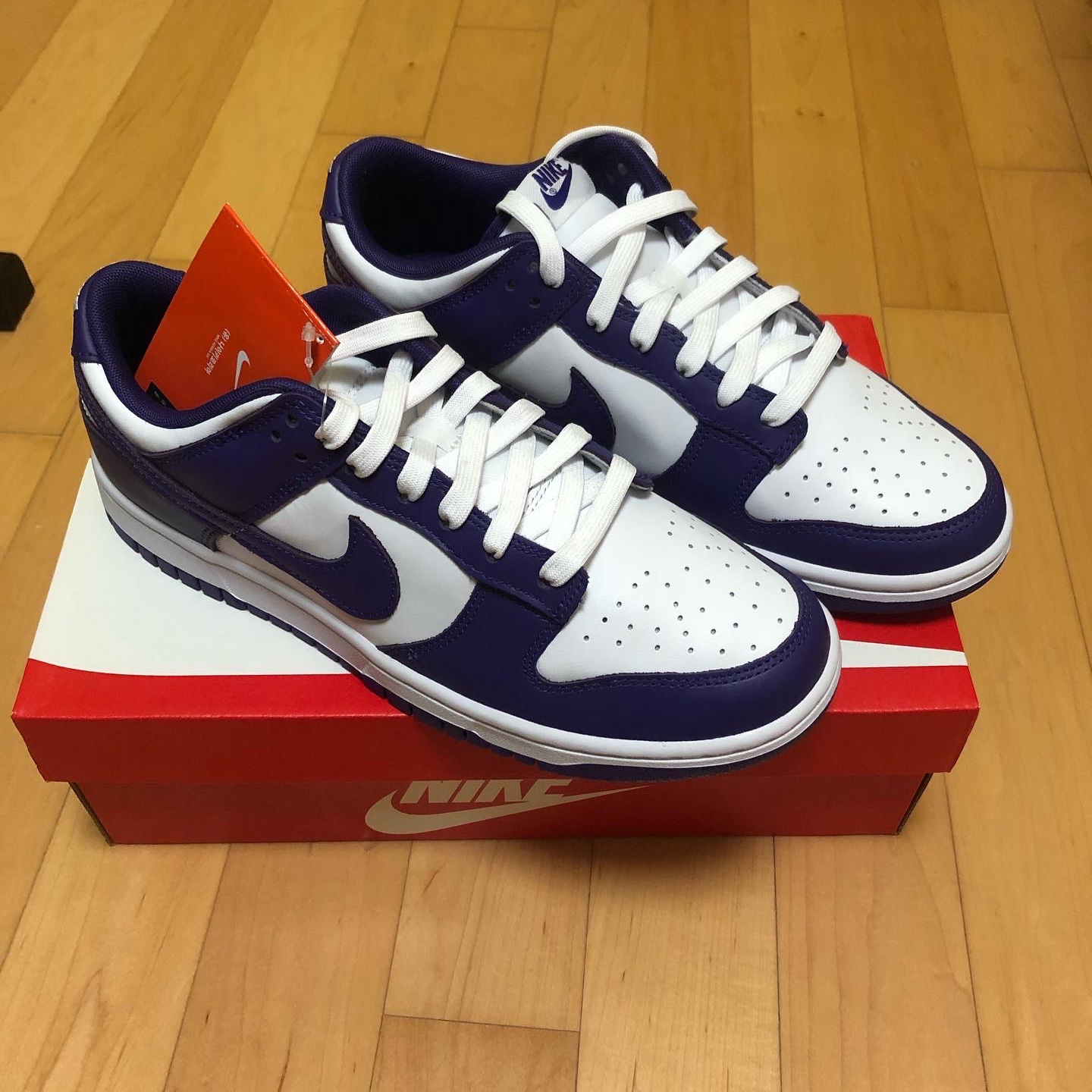Nike Dunk Low Retro Championship Court Purple 착용 스타일