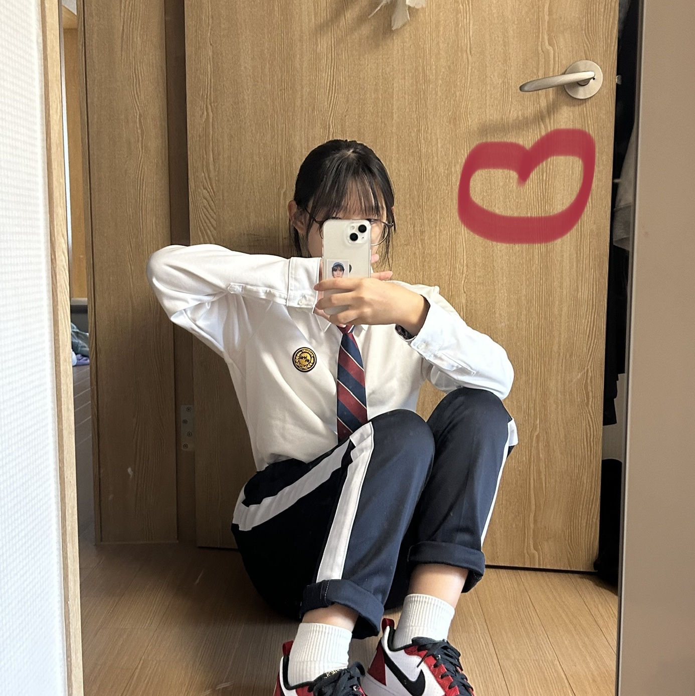 (GS) Nike Court Borough Low Year of the Rat 착용 스타일 - 2