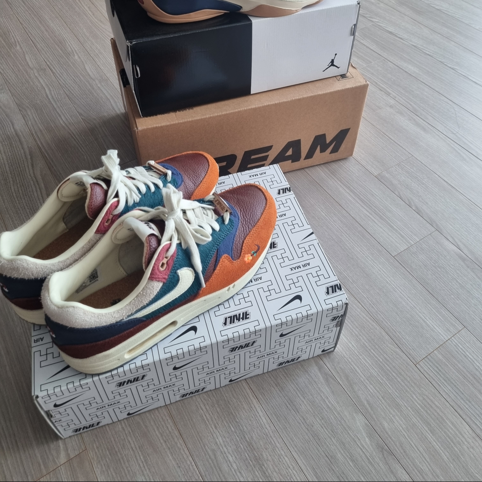 Nike x Kasina Air Max 1 SP Won-Ang Orange 착용 스타일 - 2