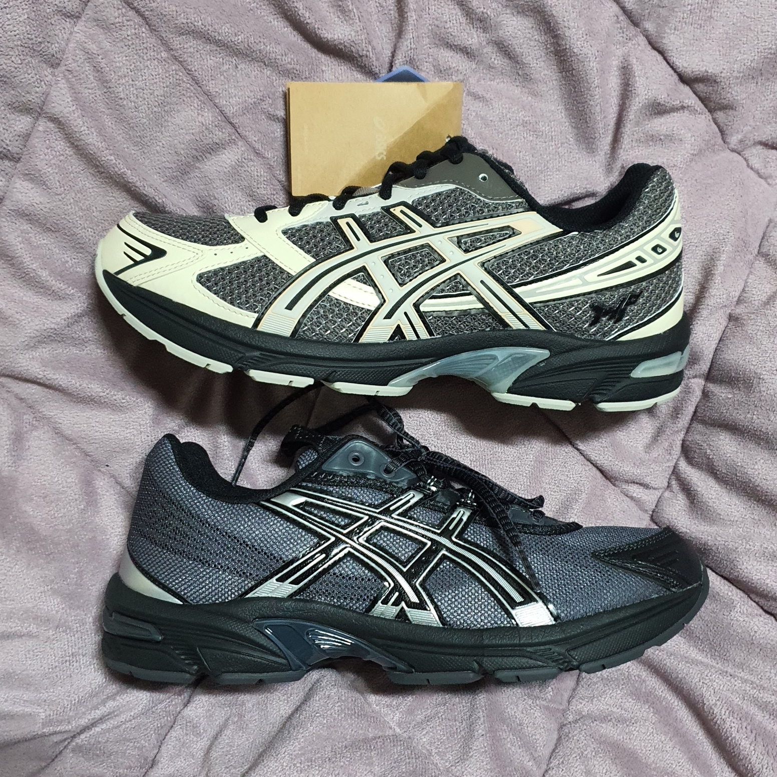 Asics x I4P Gel-1130 Mink Glacier Grey, Asics UB2-S Gel-1130 Asphalt Pure Silver 착용 스타일