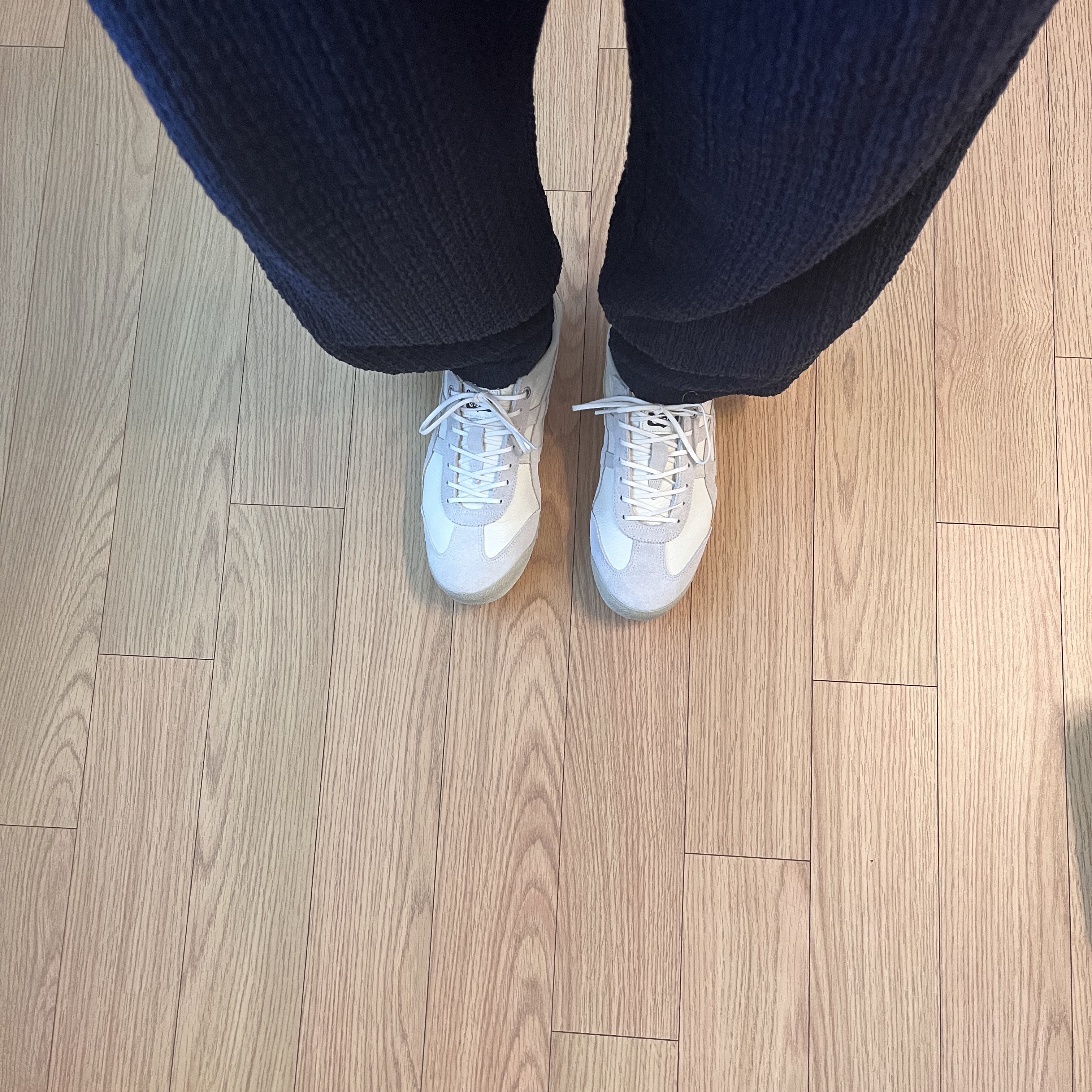 Onitsuka Tiger Mexico 66 SD Cream Birch 착용 스타일