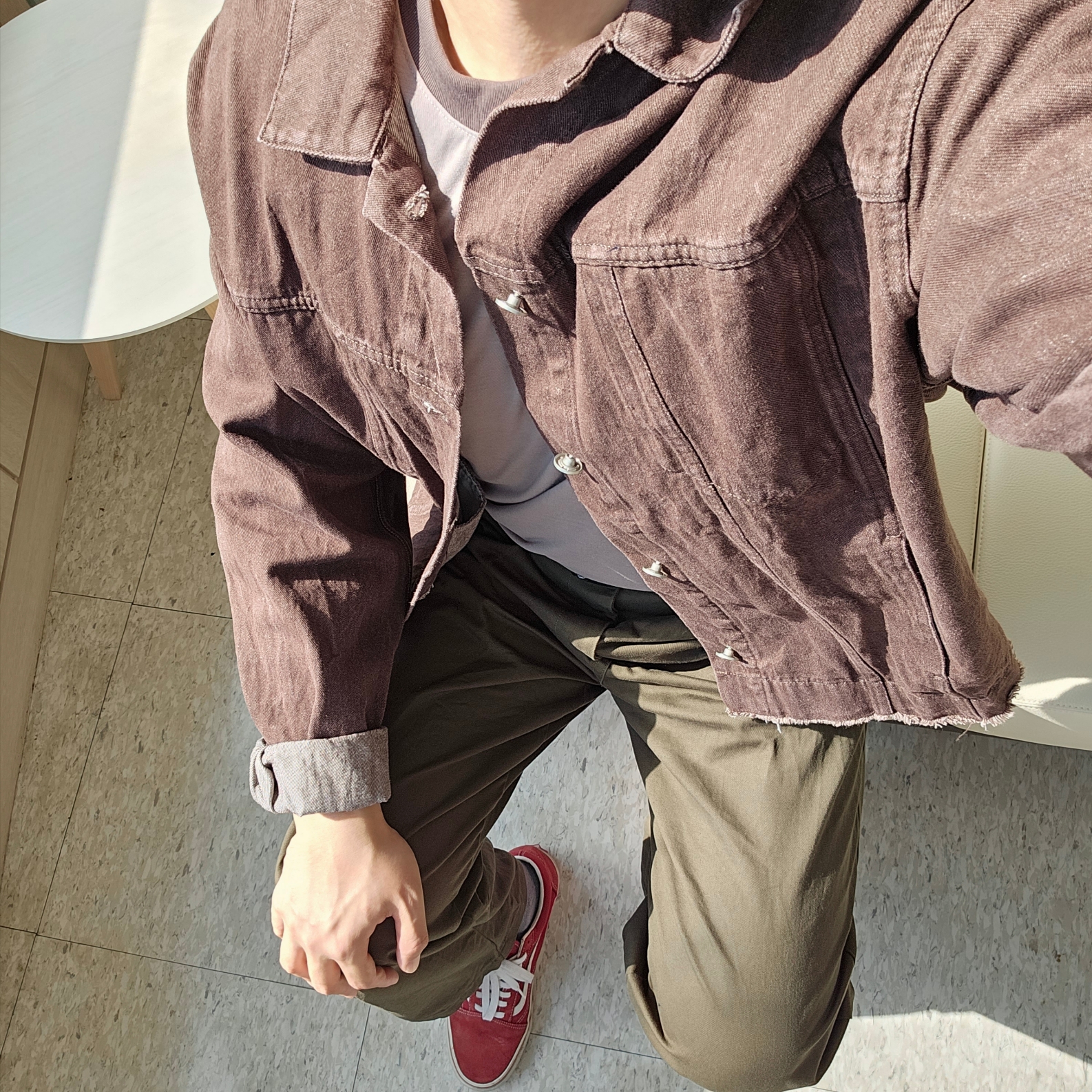 Vans Old Skool Pig Suede Tawny Port, Nike Dri-Fit ACG Goat Rocks Long Sleeve T-Shirt Moon Fossil - Asia 착용 스타일 - 3