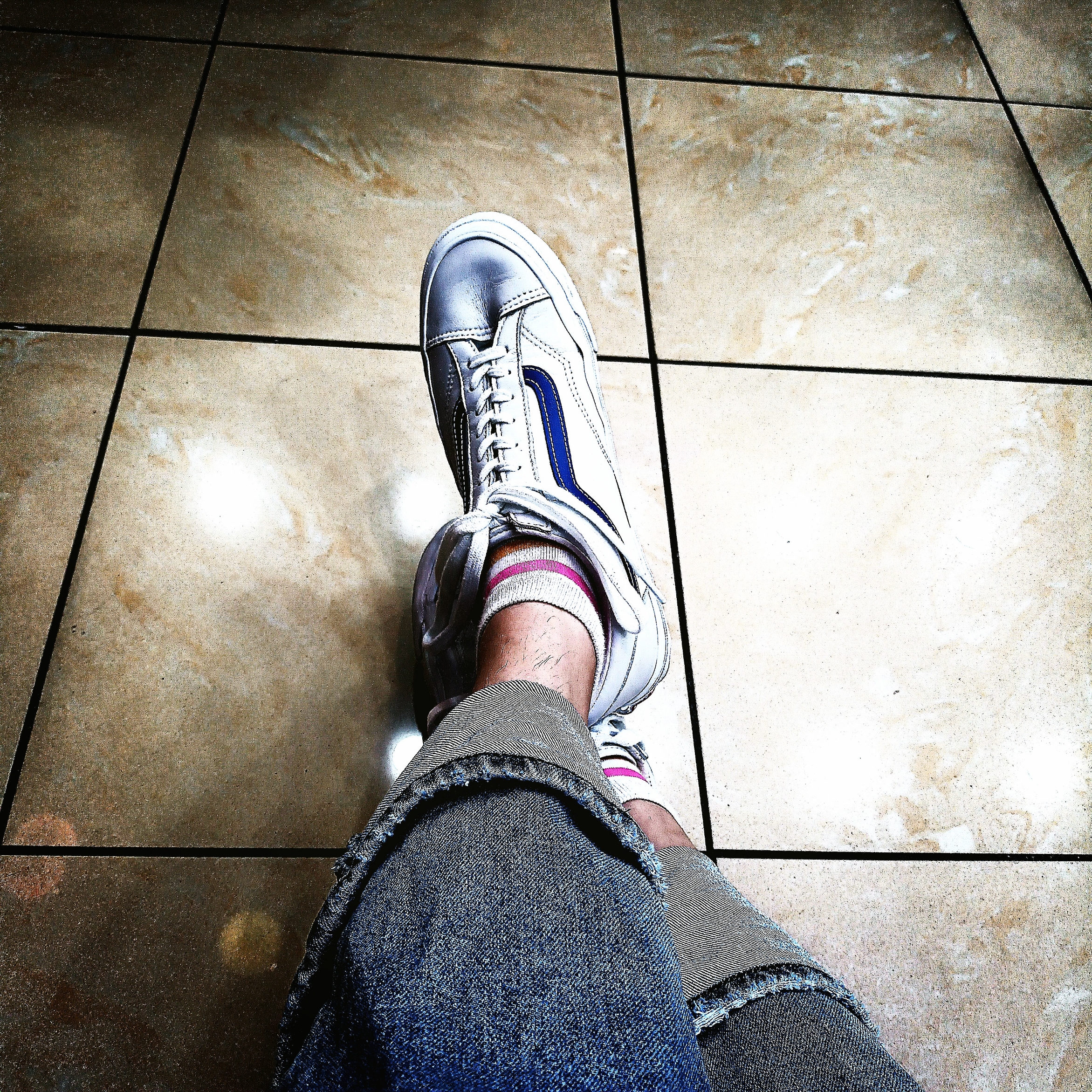 Vans Vault OG Style 36 LX Blue 착용 스타일