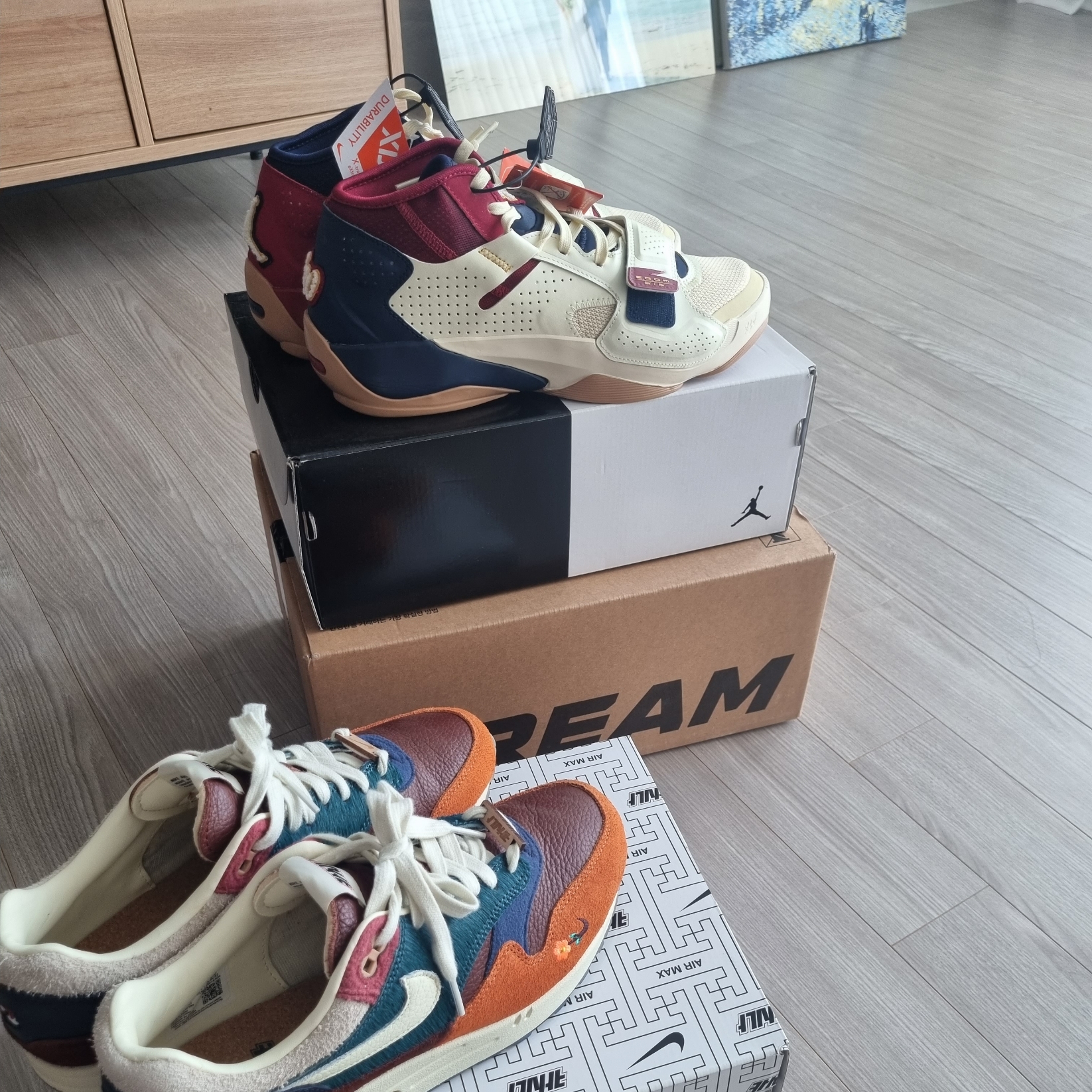 Jordan Zion 2 PF Coconut Milk Pomegranate 착용 스타일