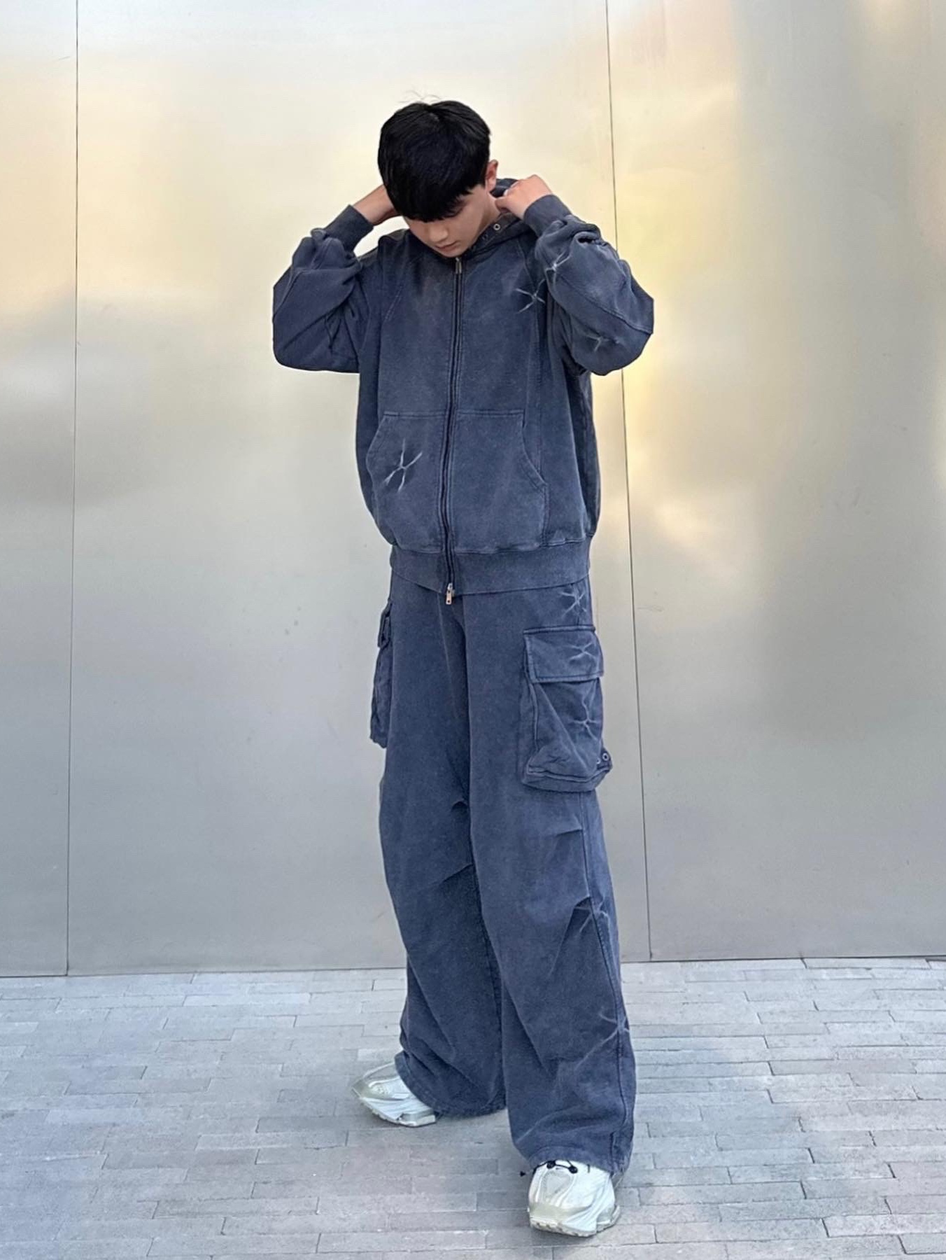 Nike x Matthew M Williams Zoom 004 Stone 착용 스타일 - 2