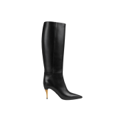 (W) Gucci Boot Black Leather