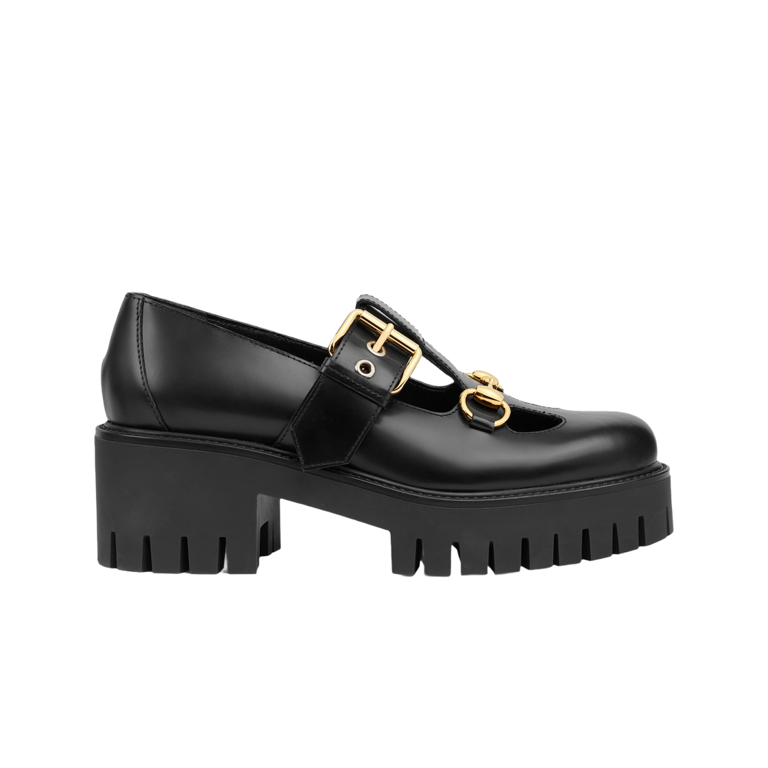 (W) 구찌 로퍼 스퀘어 홀스빗 블랙 레더