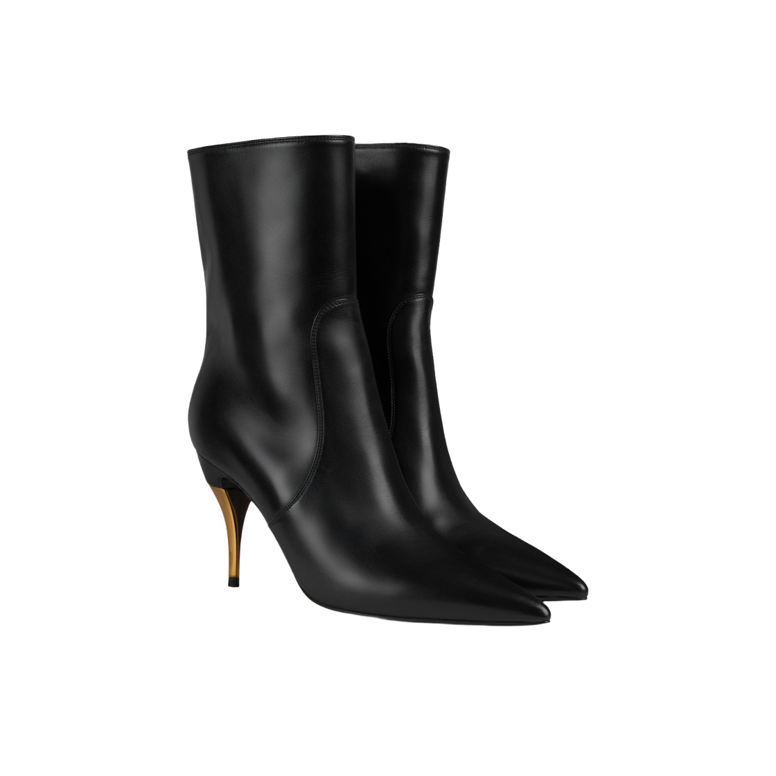 (W) 구찌 앵클 부츠 블랙 레더((W) Gucci Ankle Boot Black Leather) - 2