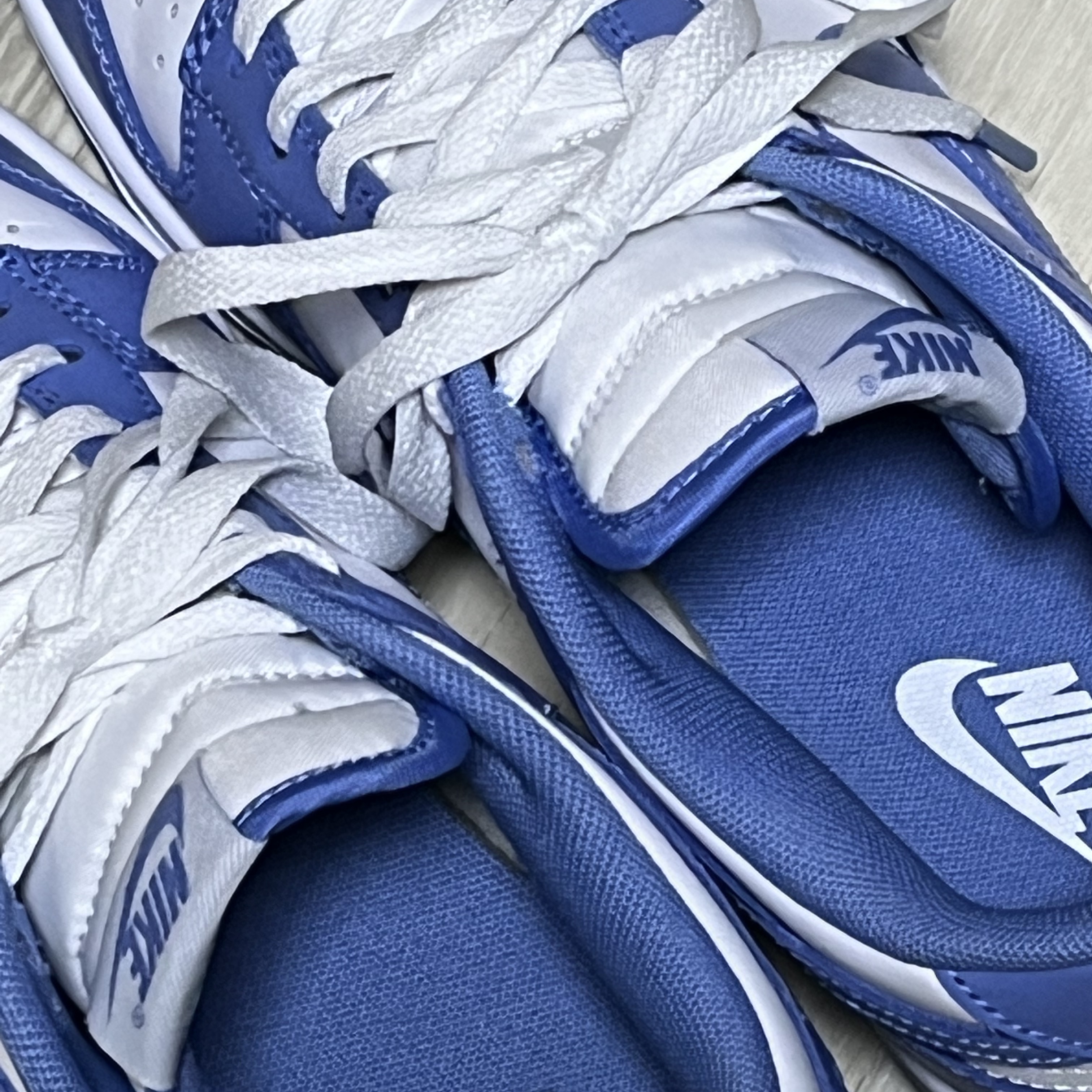 Nike Dunk Low Retro White Polar Blue 착용 스타일 - 1