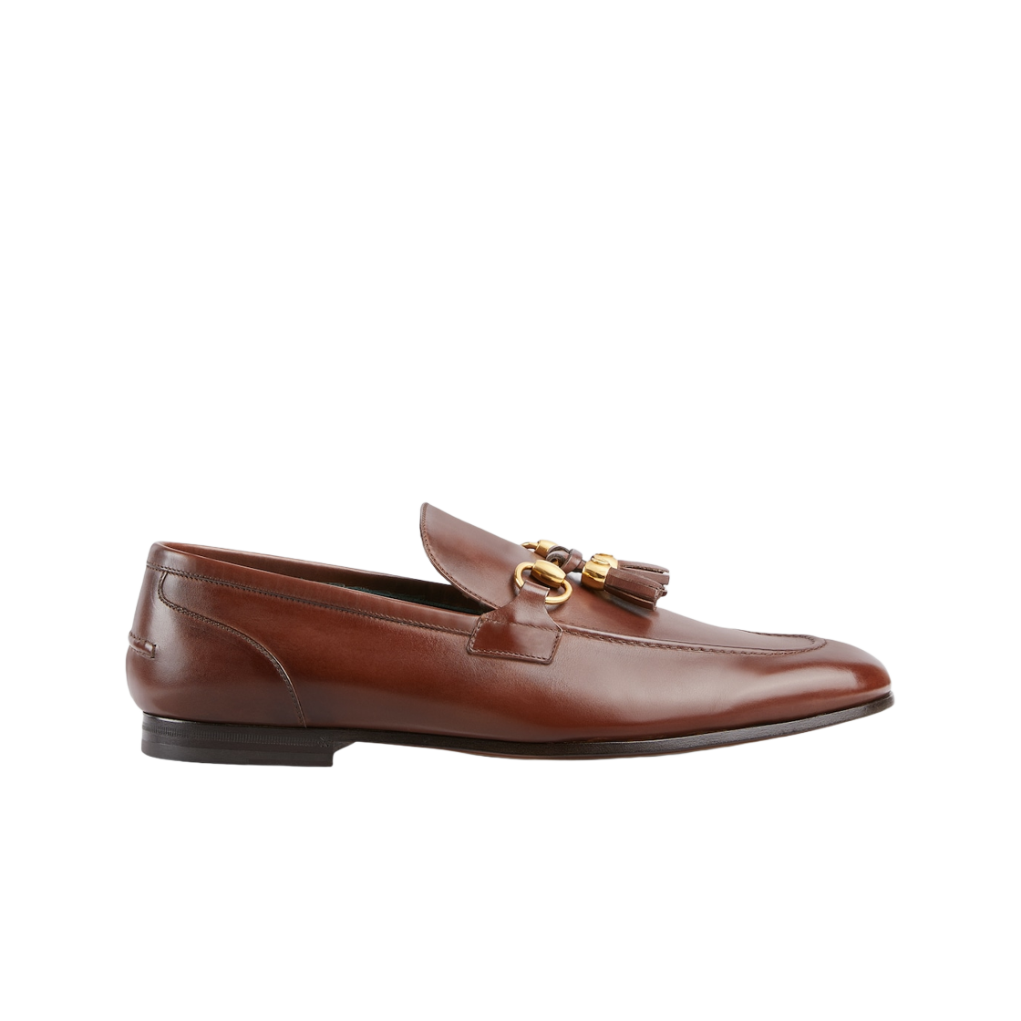 Gucci Jordaan Loafer Brown Leather 상세 이미지 1