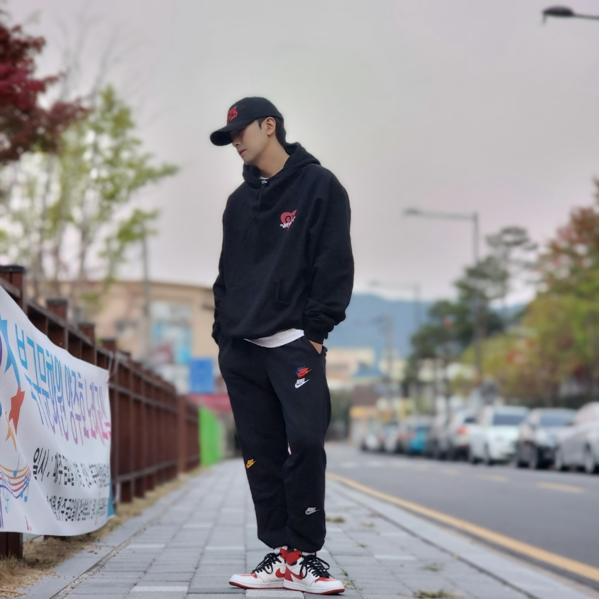Nike NSW Essentials+ French Terry Pants Black - US/EU, Nike NSW Essential+ French Terry Pants Black - Asia 착용 스타일 - 2