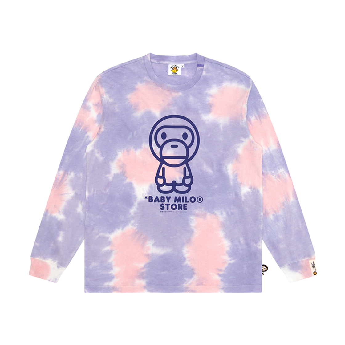 (W) BAPE Baby Milo Long Sleeve T-Shirt Purple 상세 이미지 1