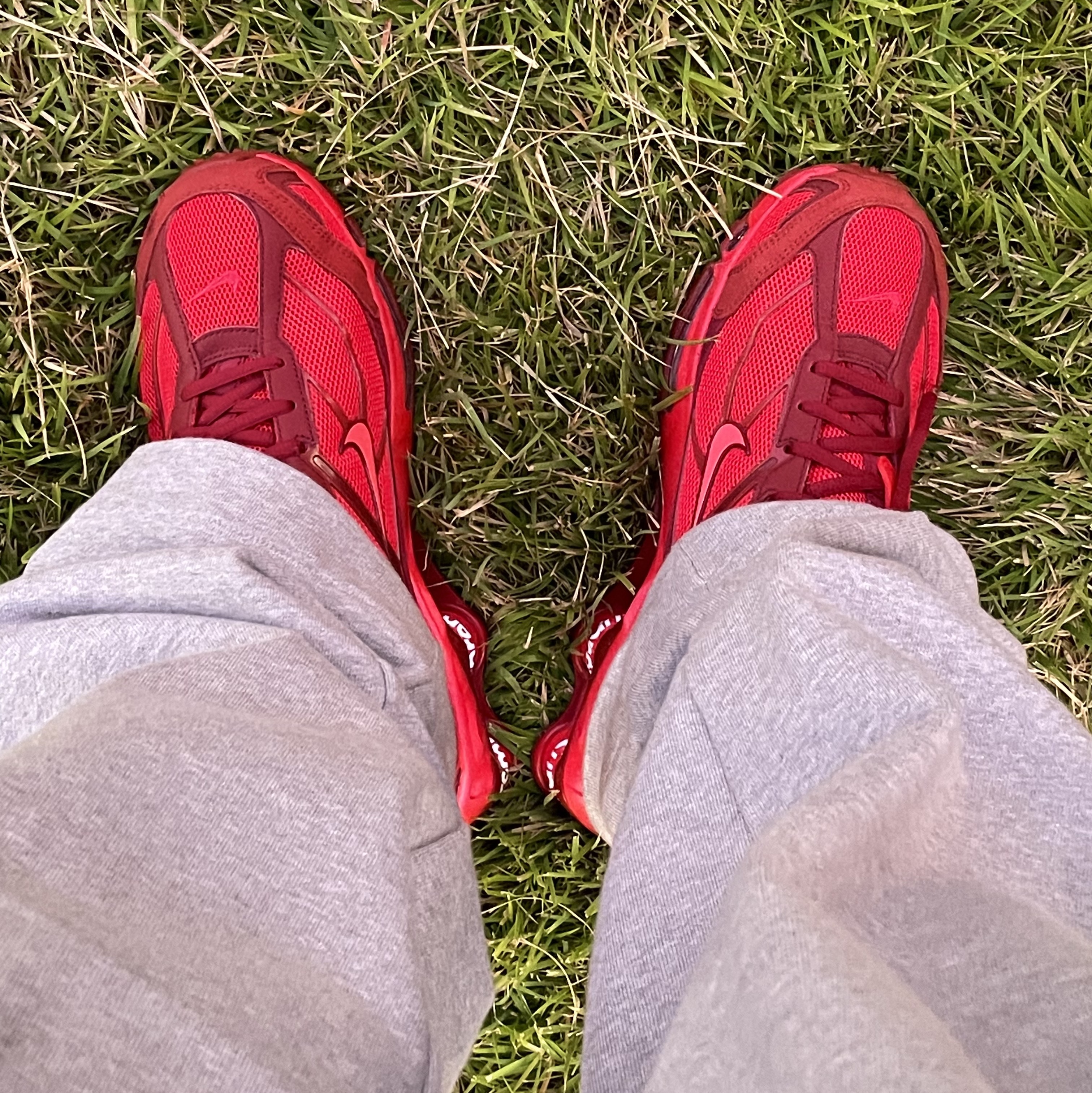 Nike x Supreme Shox Ride 2 SP Red 착용 스타일