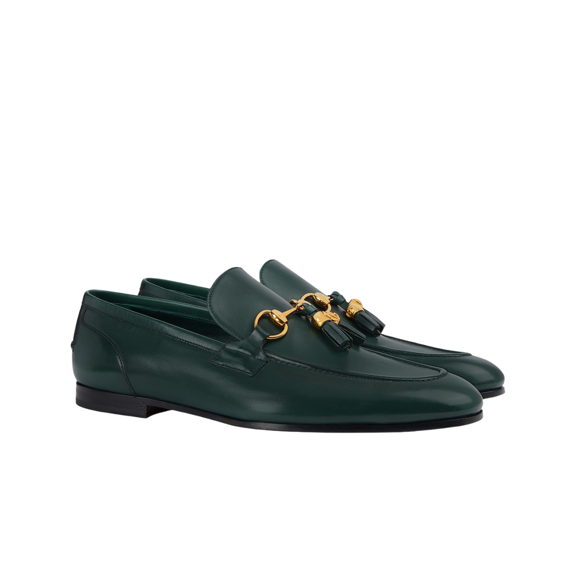 Gucci Jordaan Loafer Green Leather 상세 이미지 2