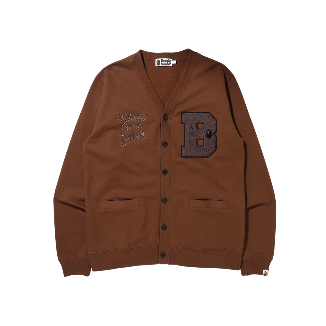 BAPE Bape Sweat Cardigan Brown 상세 이미지 1