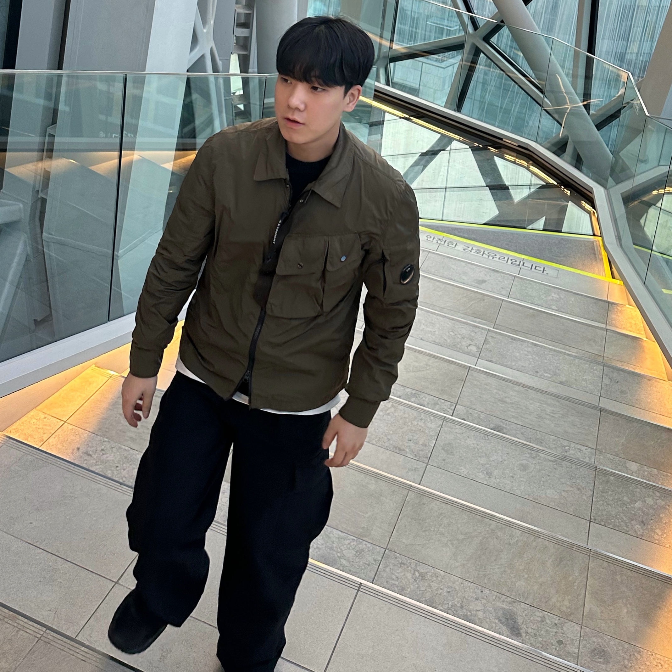 C.P. Company Chrome-R Overshirt Ivy Green - 22SS 착용 스타일
