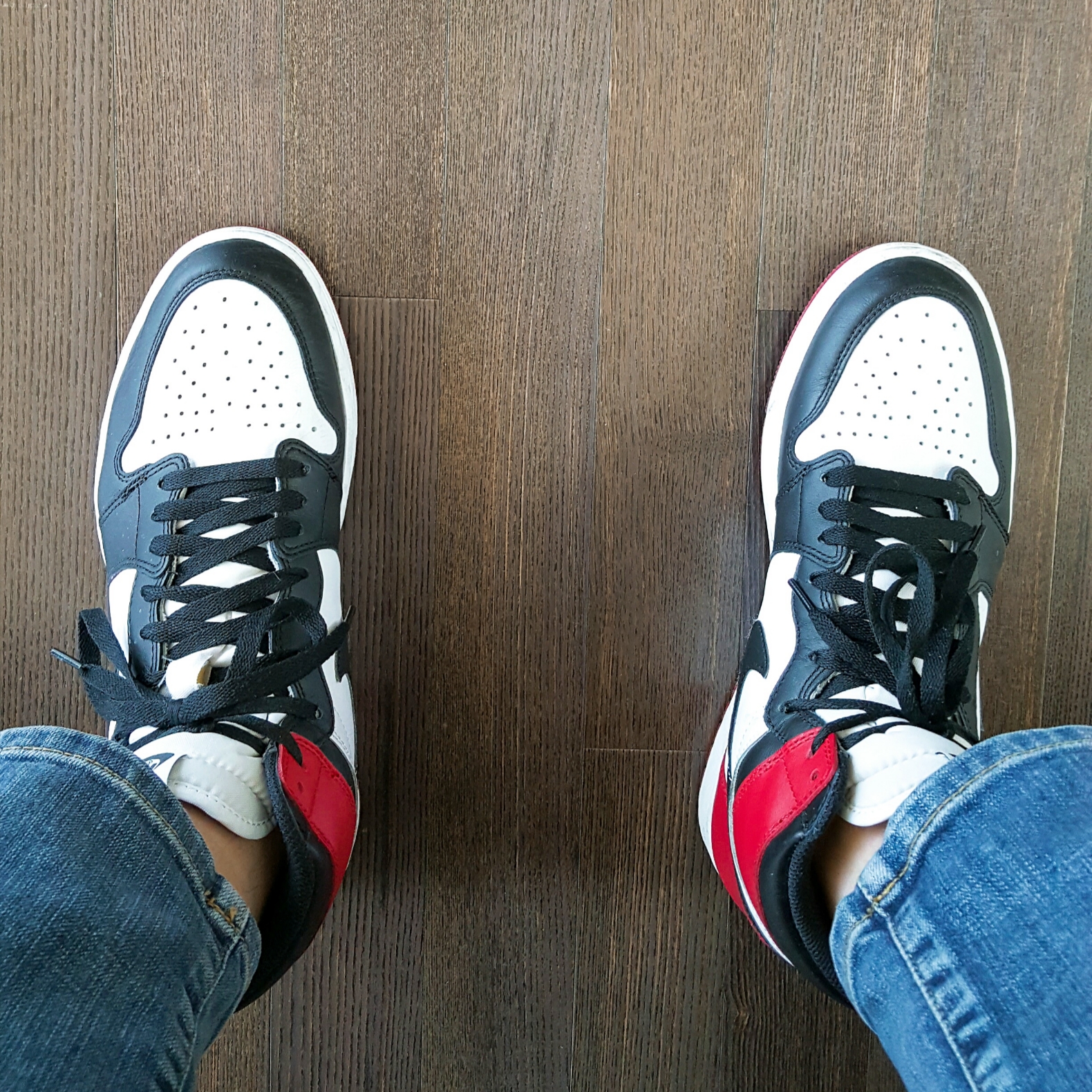 Jordan 1 Retro High OG Black Toe 2016 착용 스타일