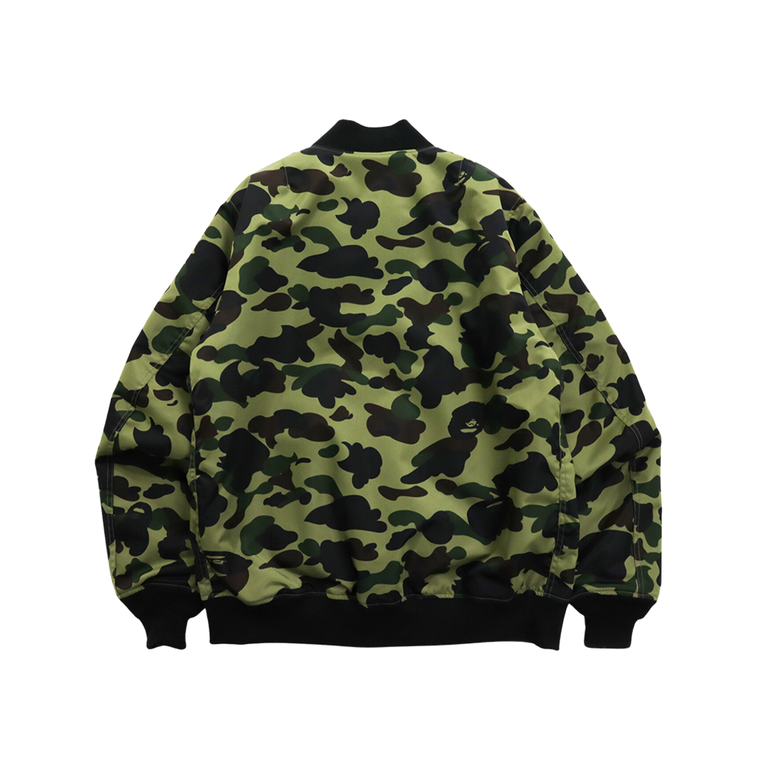 BAPE 1st Camo Nylon Twill MA-1 Jacket Army Green 상세 이미지 2