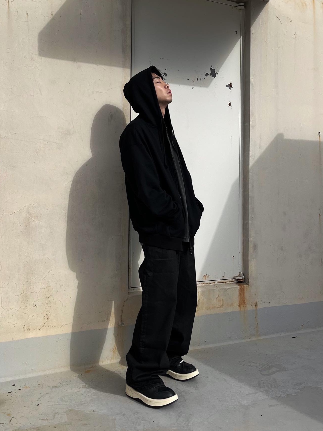 Converse x Drkshdw Turbowpn Black Cream 착용 스타일