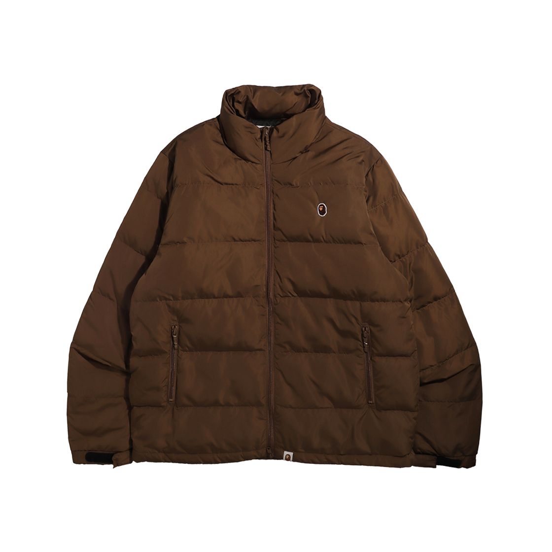 BAPE Ape Head One Point Down Jacket Beige 상세 이미지 1