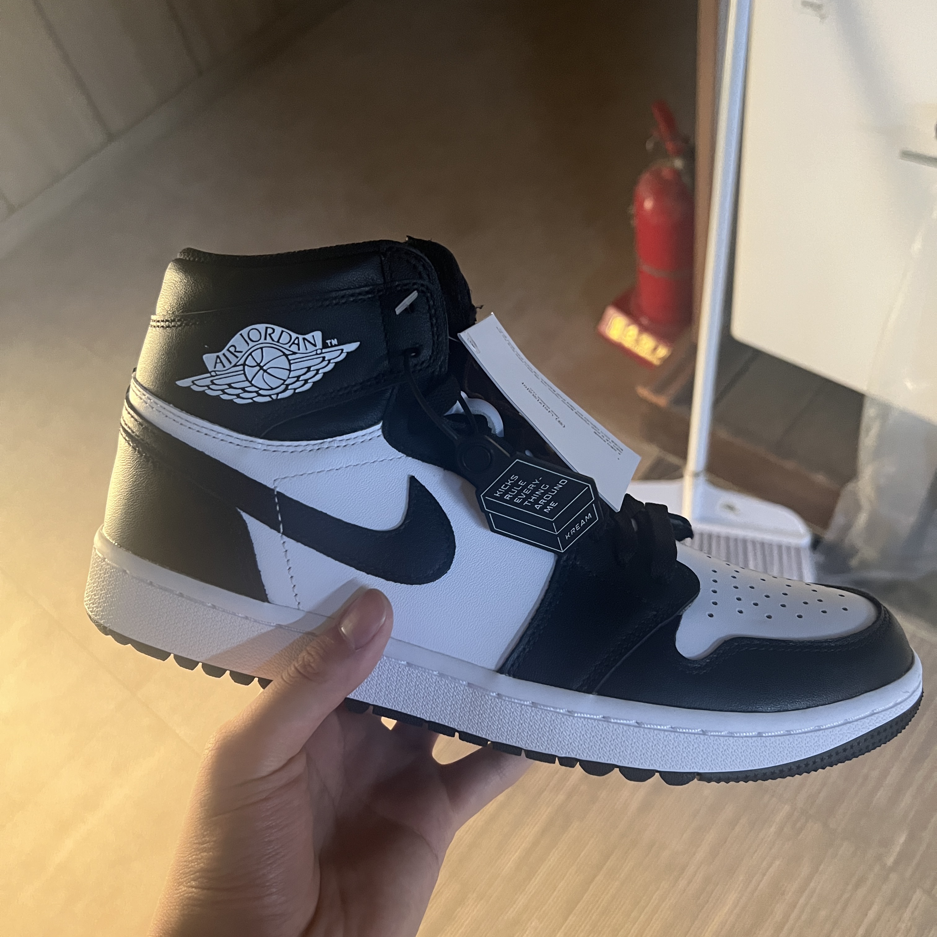 Jordan 1 High Golf White Black 착용 스타일