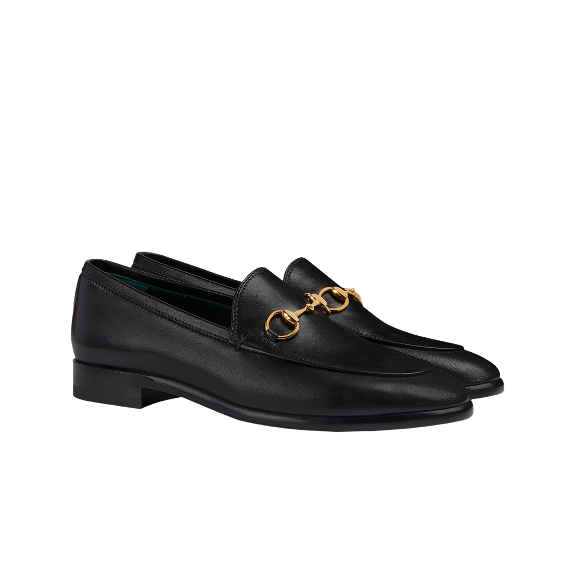(W) 구찌 조던 로퍼 블랙 레더((W) Gucci Jordaan Loafer Black Leather) - 2