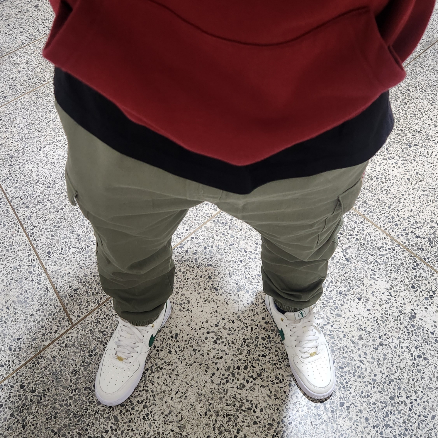 Nike Air Force 1 '07 LV8 40th Anniversary Join Forces Sail Malachite 착용 스타일