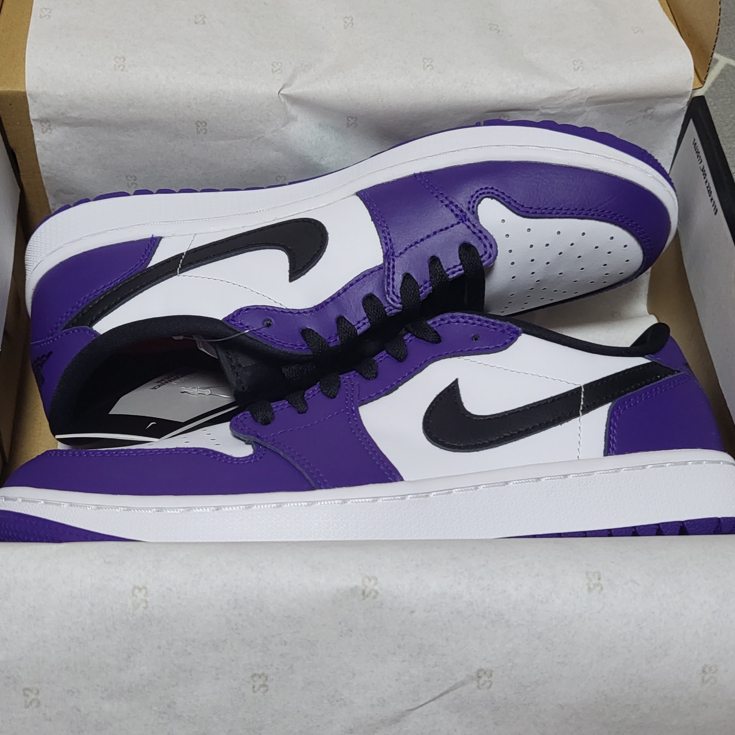 Jordan 1 Low Golf Court Purple 착용 스타일