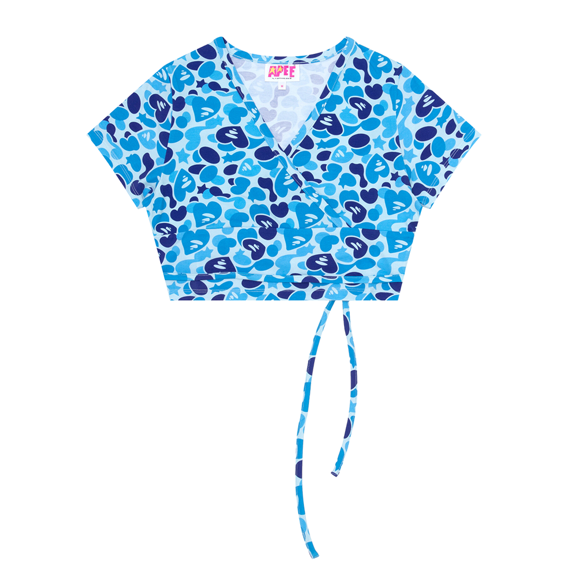 (W) BAPE Printed Top Blue 상세 이미지 1