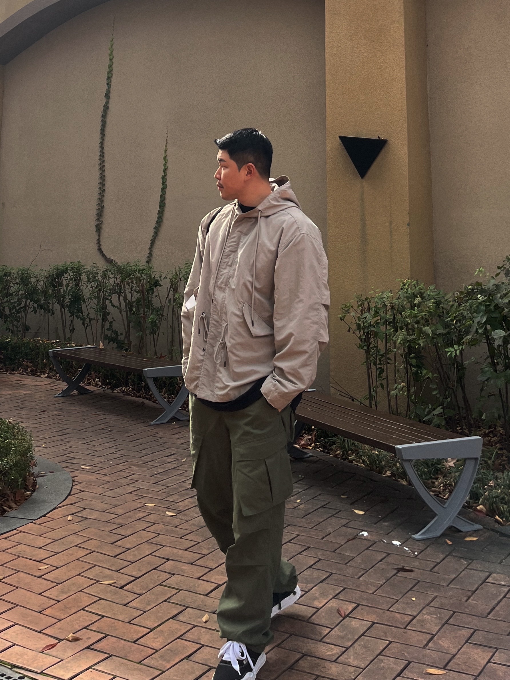 Maison Mihara Yasuhiro Baker OG Sole Canvas Low Cut Sneakers Black 착용 스타일