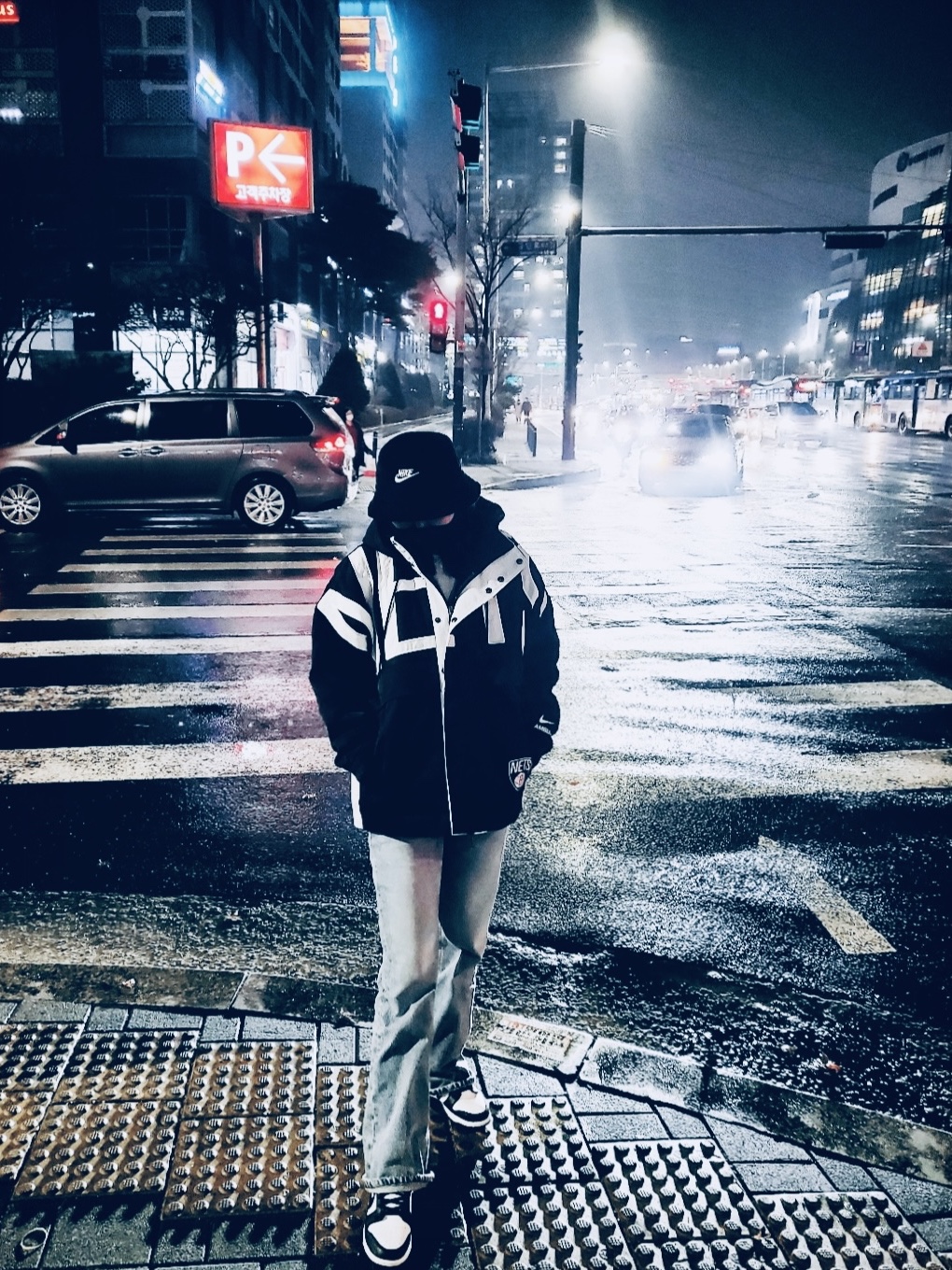 Nike Futura Corduroy Bucket Black, (W) Nike x Ambush NBA Collection Nets Jacket - Asia 착용 스타일 - 1