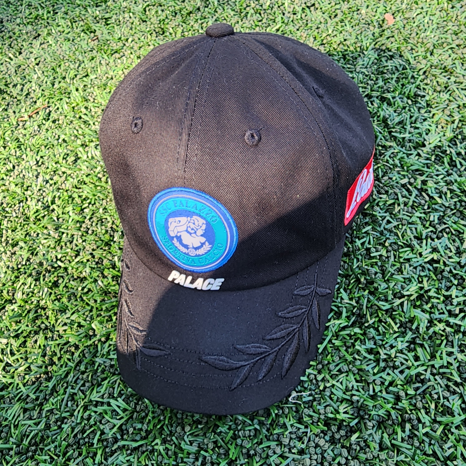 Palace Vesuvio 6-Panel Black - 23FW 착용 스타일