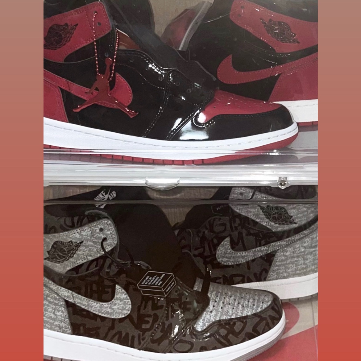 Jordan 1 Retro High OG Patent Bred, Jordan 1 Retro High OG Rebellionaire 착용 스타일