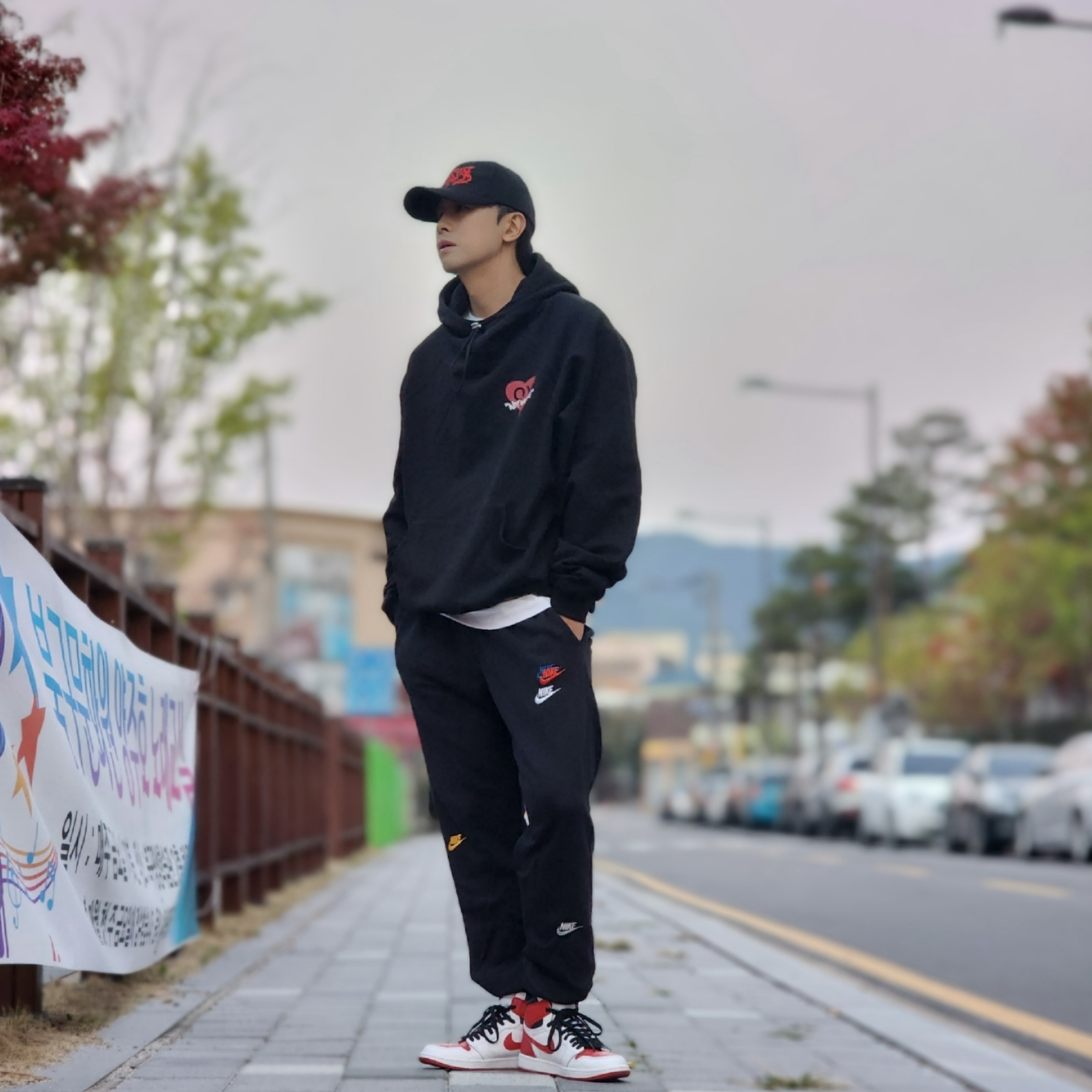 Nike NSW Essentials+ French Terry Pants Black - US/EU, Nike NSW Essential+ French Terry Pants Black - Asia 착용 스타일 - 1