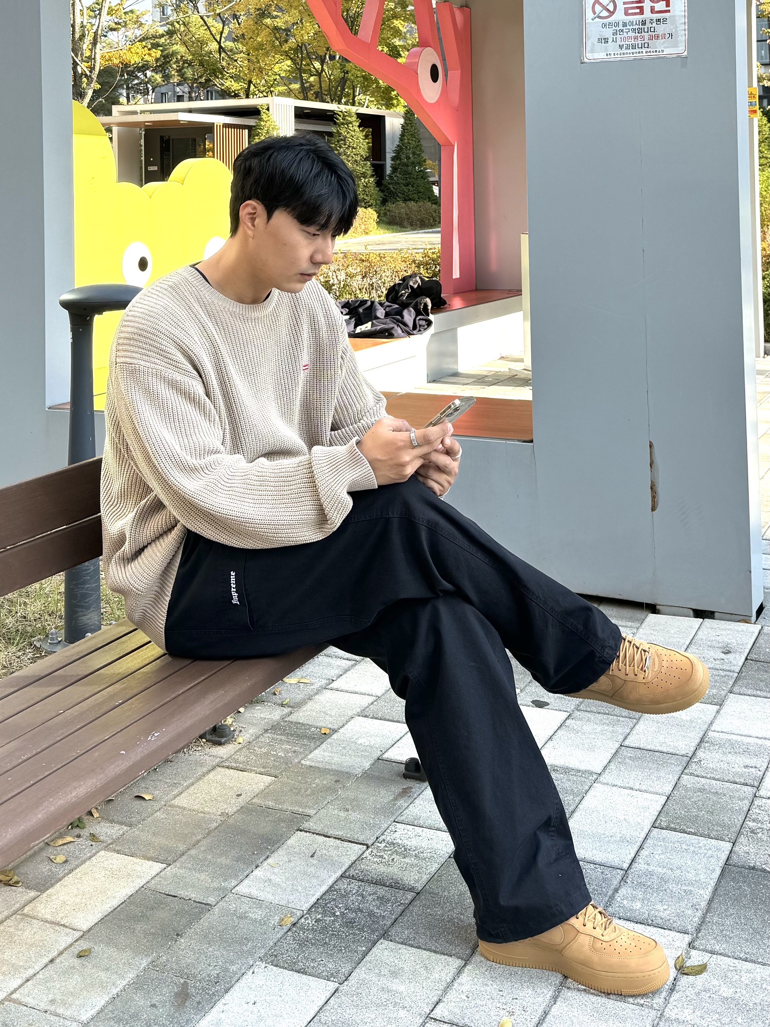 Supreme Belted Trail Pants Black - 23SS, Nike x Supreme Air Force 1 Low Flax 착용 스타일