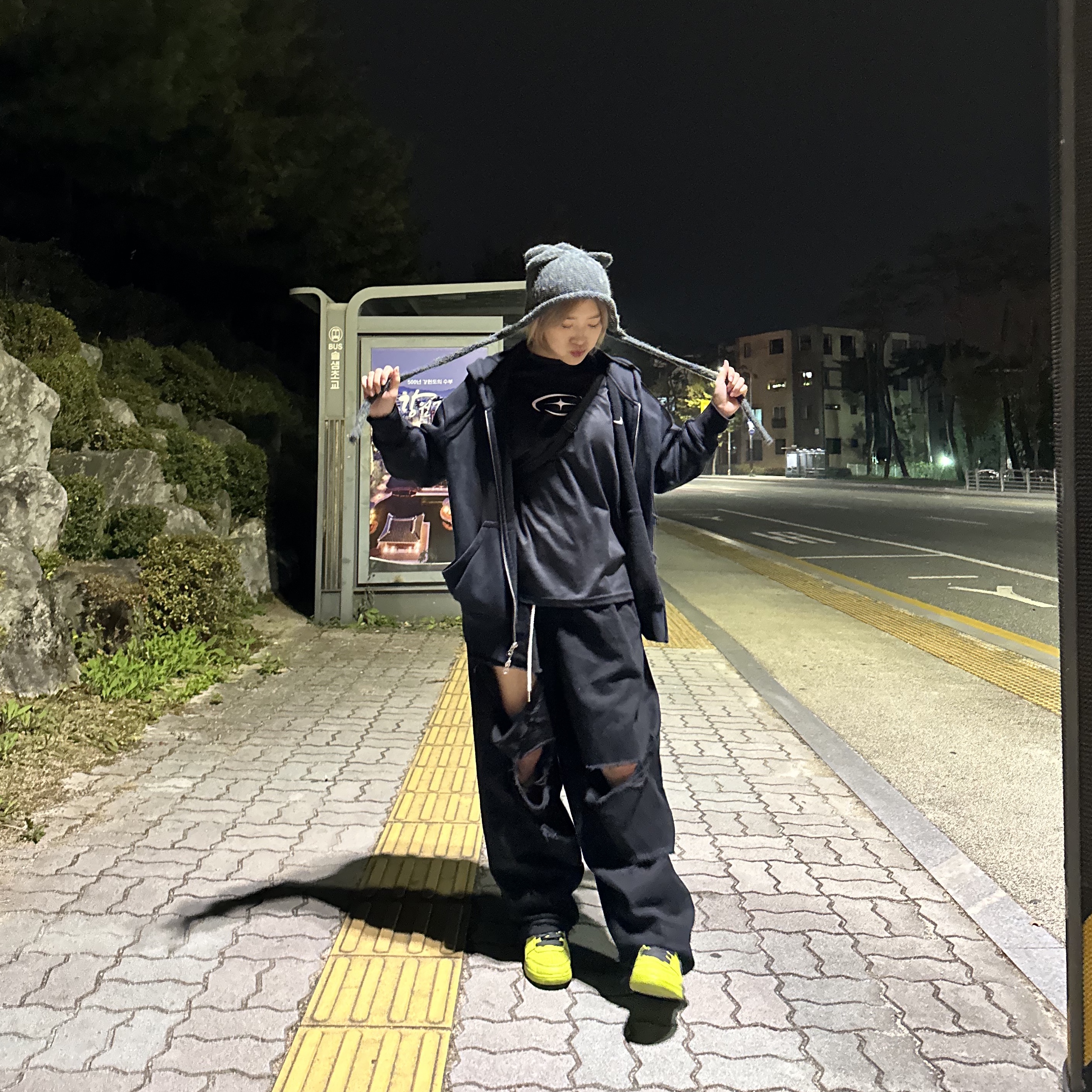 Nike x Ambush Dunk High Flash Lime 착용 스타일 - 1